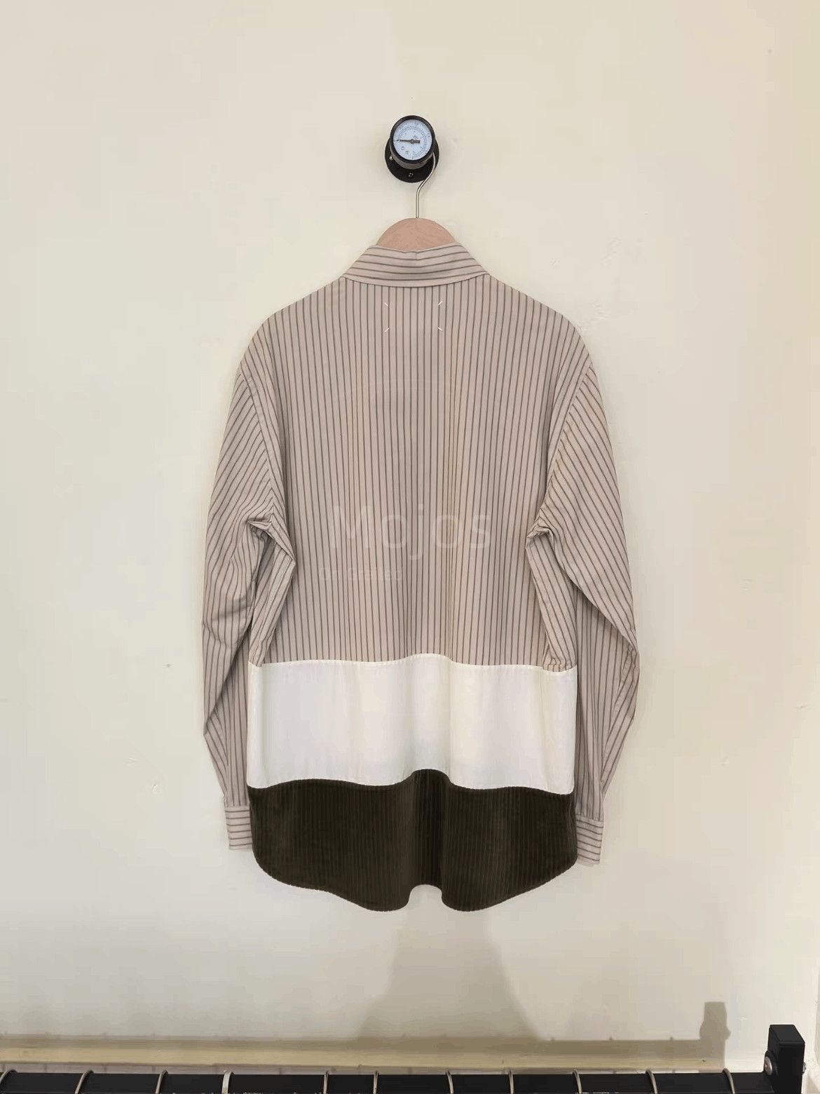 Maison Margiela Sz 39 Maison Margiela 17AW Stripe Joint Shirt-2508 Size US M / EU 48-50 / 2 - 2 Thumbnail