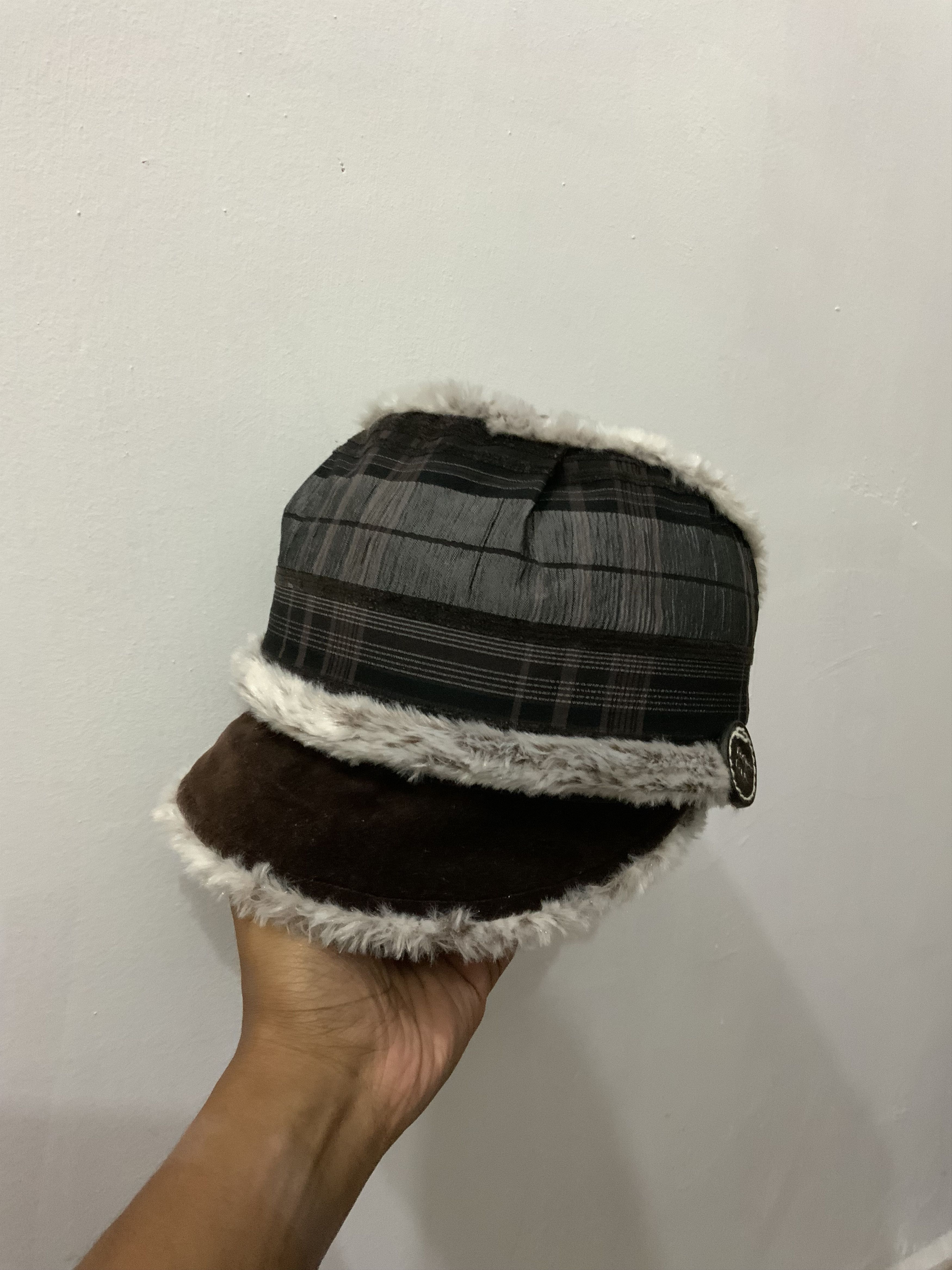 If Six Was Nine Mohair Fur Suade Retro Ski Hat Size ONE SIZE - 2 Thumbnail