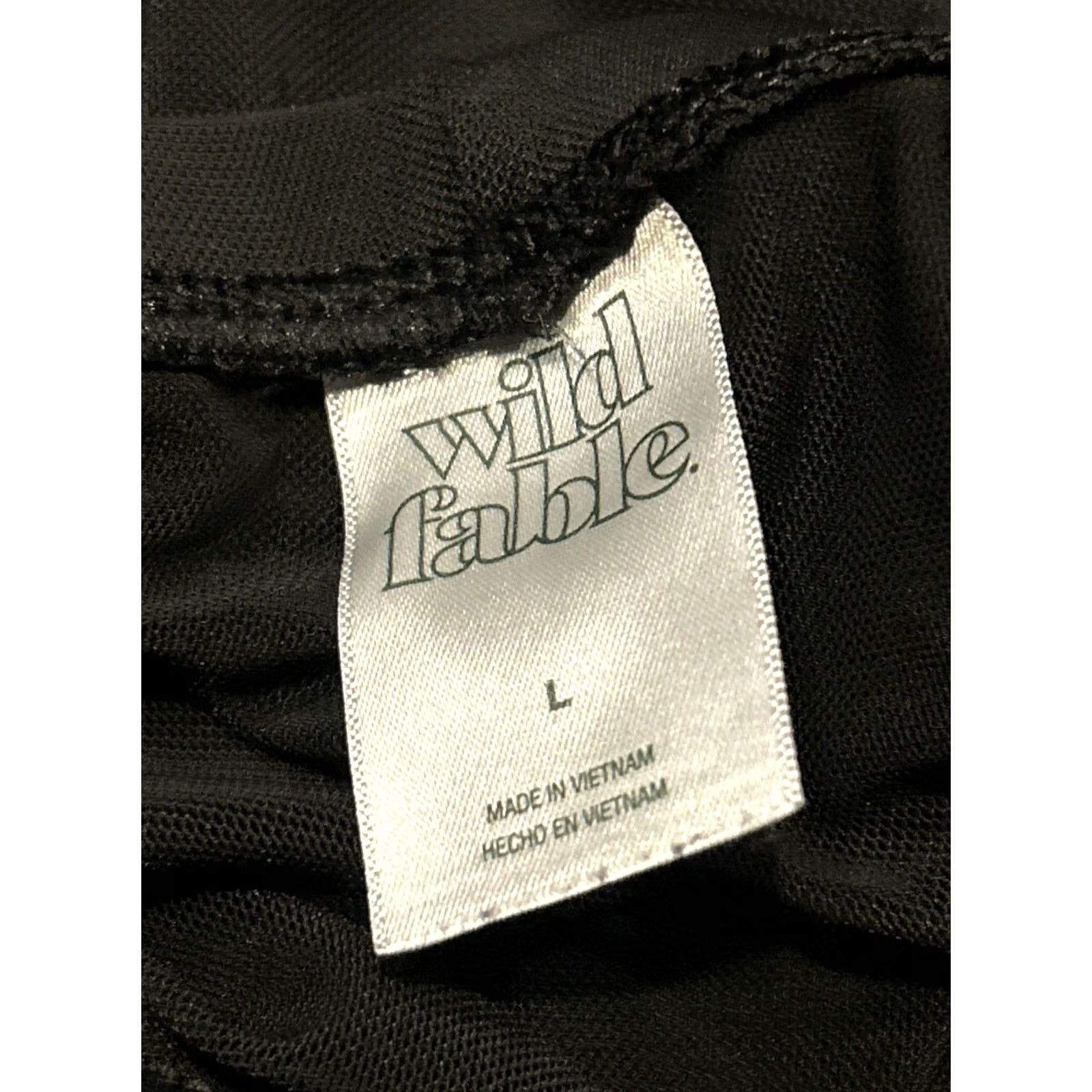 Vintage Wild Fable Cover Up Flare Pants Women's L Black Sheer High-Waist Swimwear B7 Size 36" / US 14 / IT 50 - 2 Thumbnail