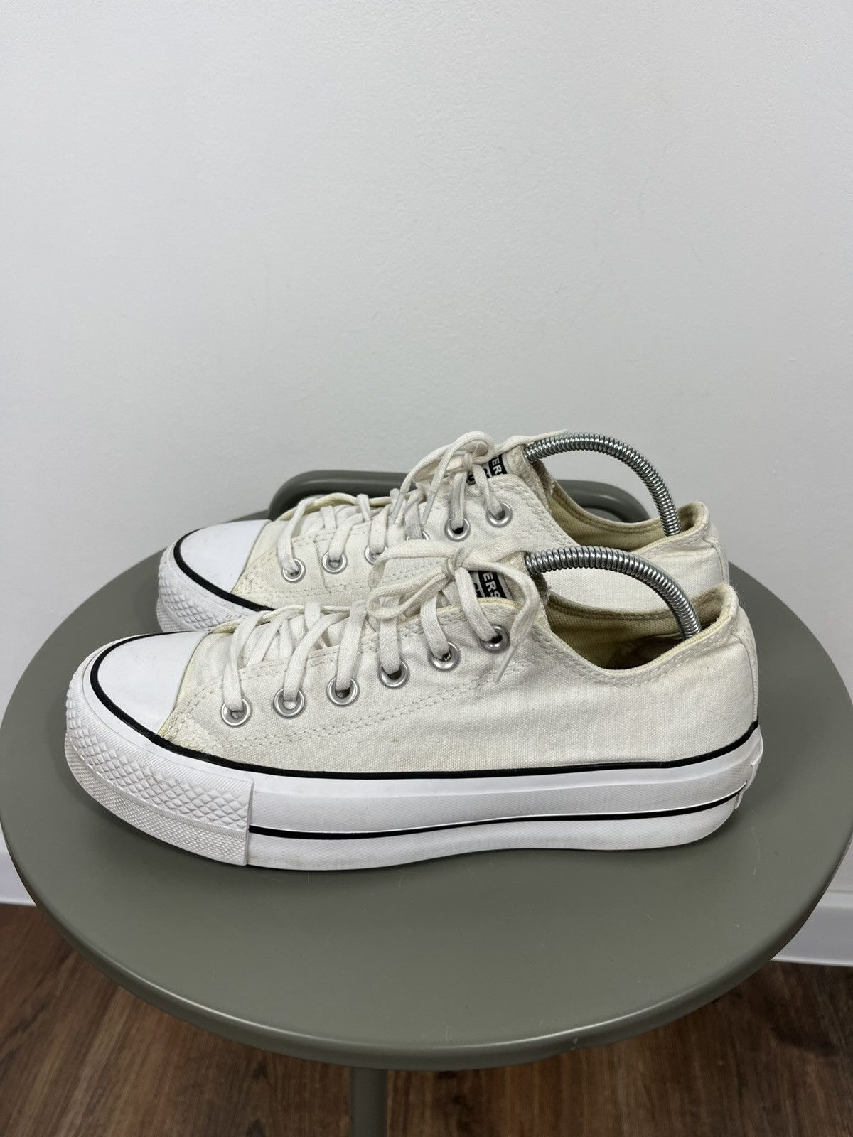 Converse Converse Platform Canvas Sneakers White High Sole 38 US 7.5 Size US 7.5 / IT 37.5 - 3 Thumbnail