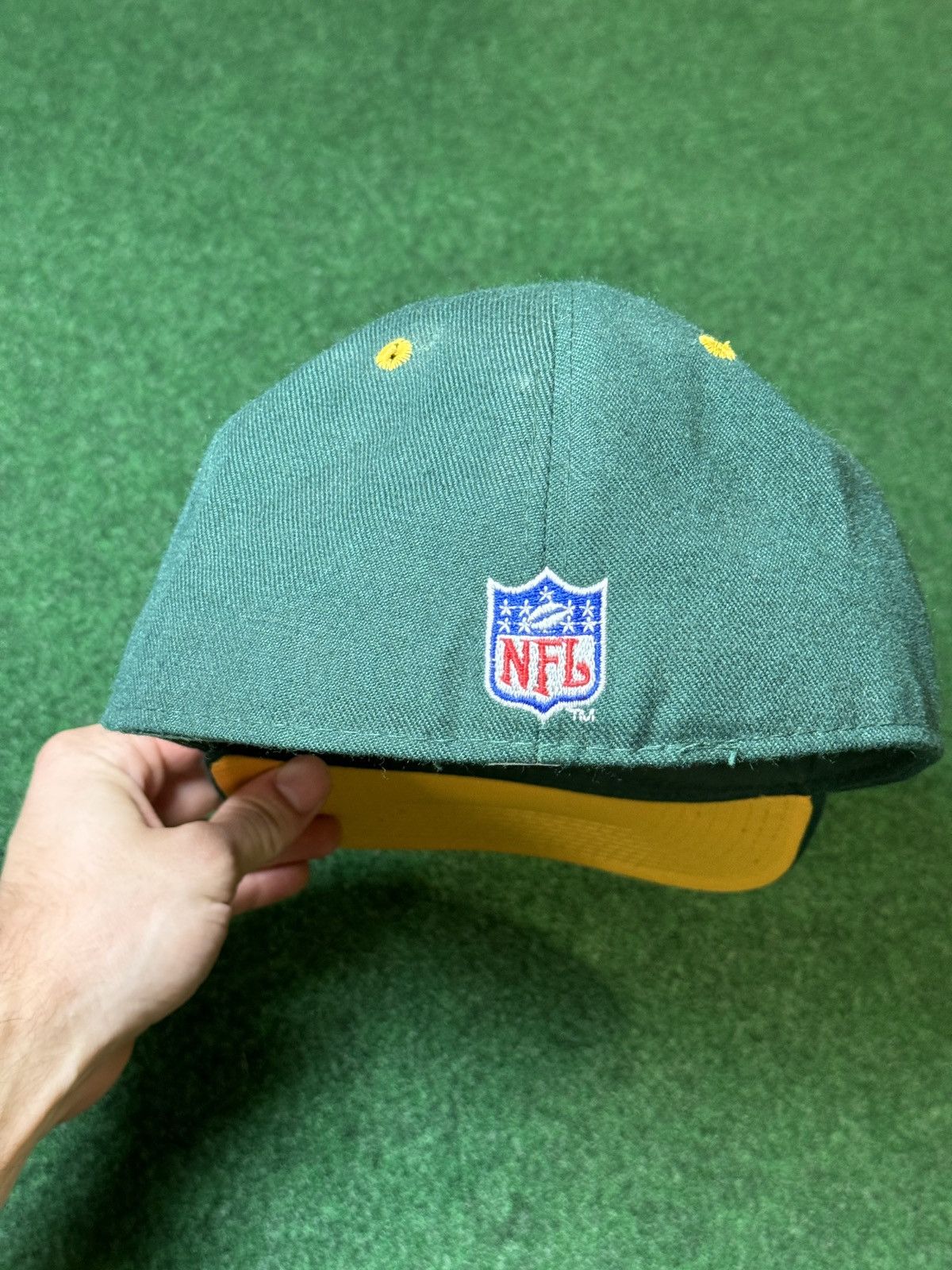 Logo Athletic × Vintage Vintage 90s Green Bay Packers Logo Athletic Fitted 7 5/8 Hat Size ONE SIZE - 4 Thumbnail