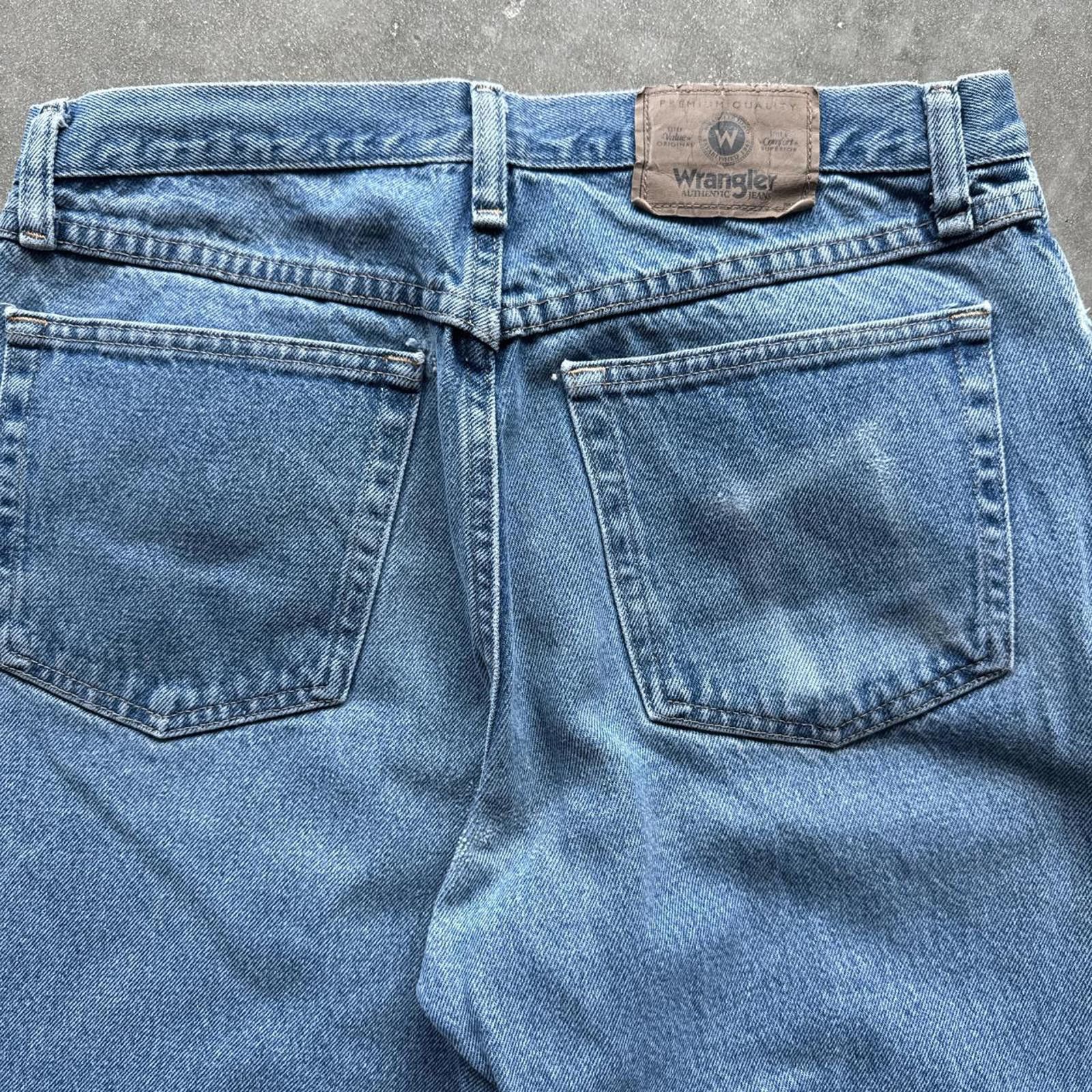 Wrangler Wrangler Faded Denim Blue Jeans Size US 32 / EU 48 - 4 Thumbnail