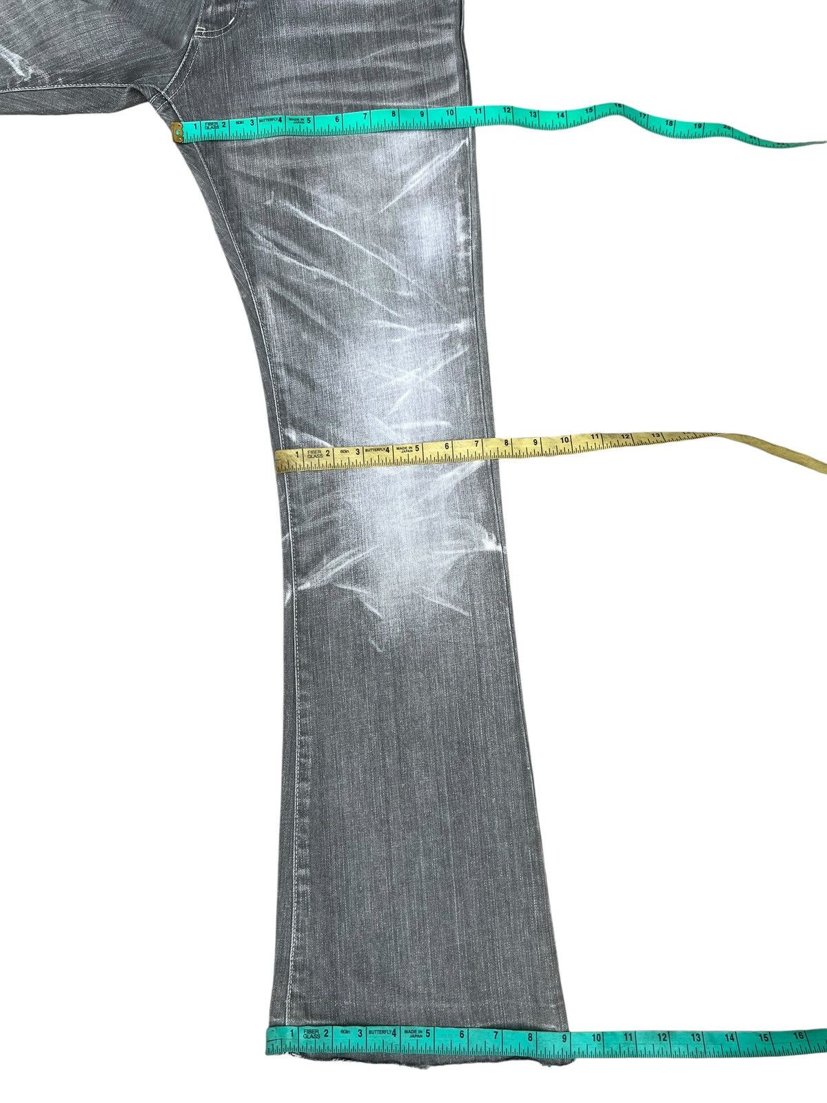 Tornado Mart Tornado Mart Distressed Fade Denim Flare Jeans Size US 31 - 3 Thumbnail
