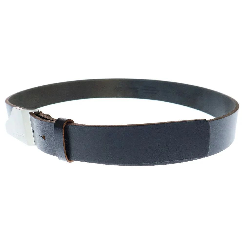 Yohji Yamamoto Yohji Yamamoto POUR HOMME // 97SS Logo Plate Leather Belt Size ONE SIZE - 1 Thumbnail