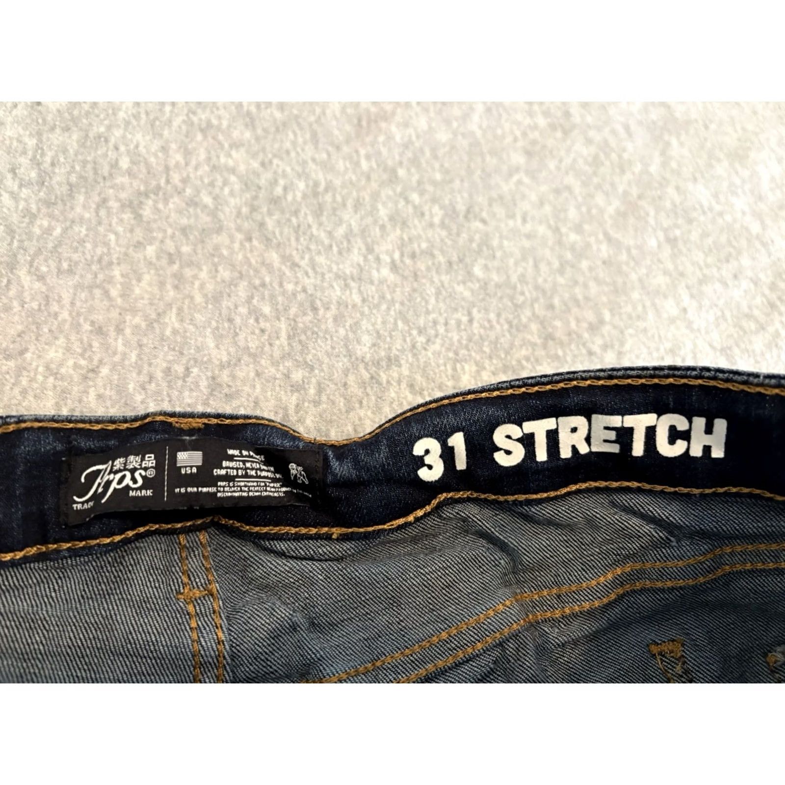Prps Prps Jeans Men Skinny Distressed Painter Wash 31x33 Slim Fit Cotton Blend Denim Cotton Blend Blue 31x33 Universal Men Size US 31 - 3 Thumbnail