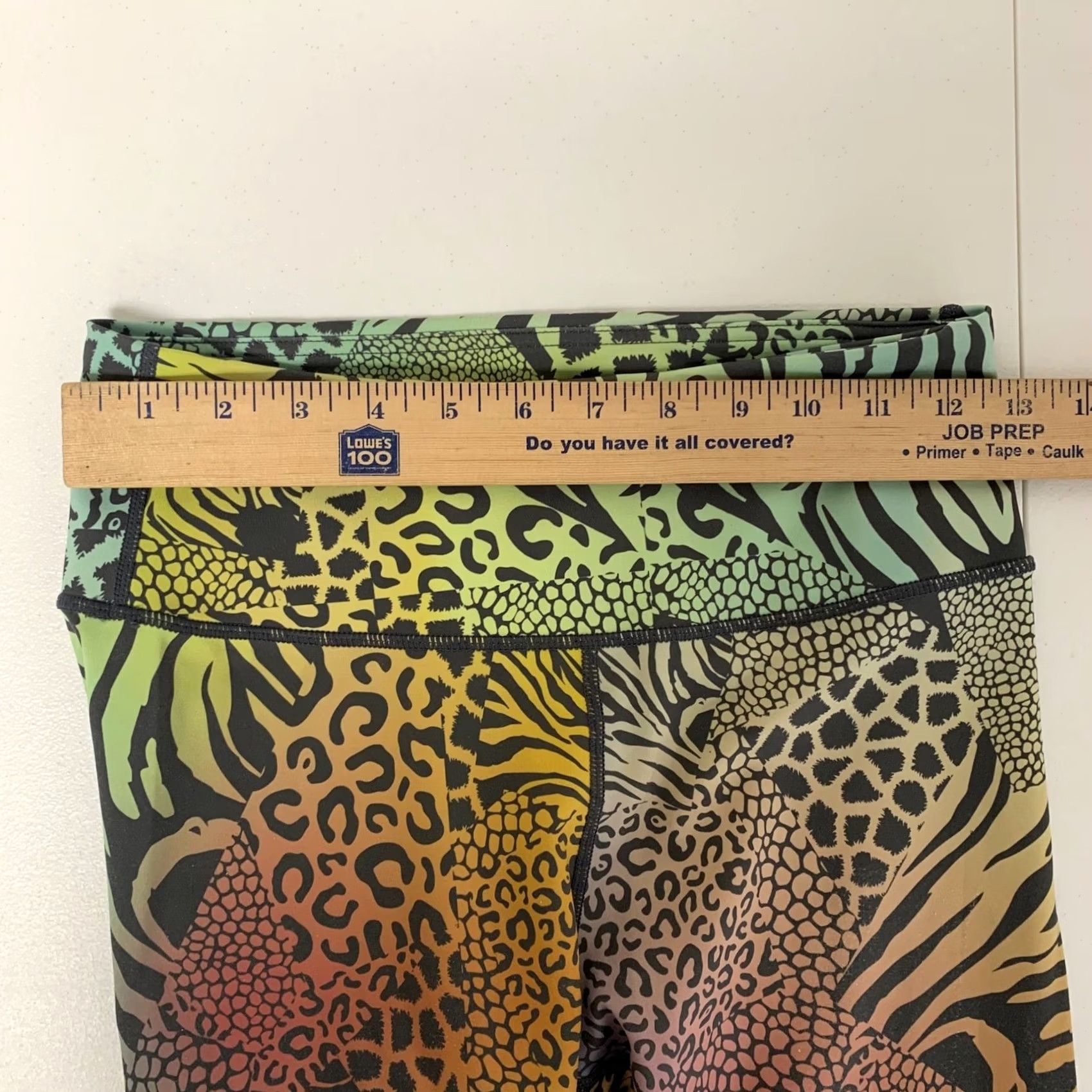 Rainbow Yelete Active Leggings Womens Small Multicolor Rainbow Animal Print High Waisted Size 28" / US 6 / IT 42 - 6 Thumbnail