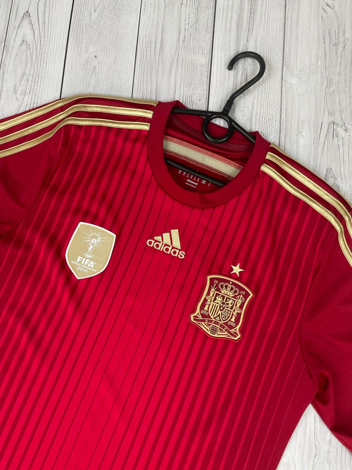 Adidas Vintage adidas Spain red jersey size M 2014 Size US M / EU 48-50 / 2 - 2 Thumbnail