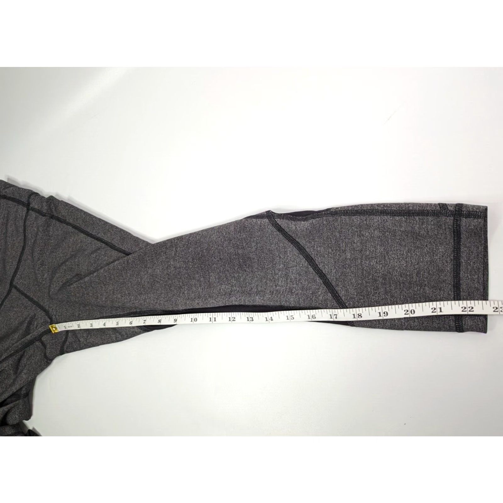 Lululemon Lululemon Pace Rival Crop Leggings Pant Size 4 Gray Heathered Black W6ACIS Size 27" / US 4 / IT 40 - 7 Thumbnail