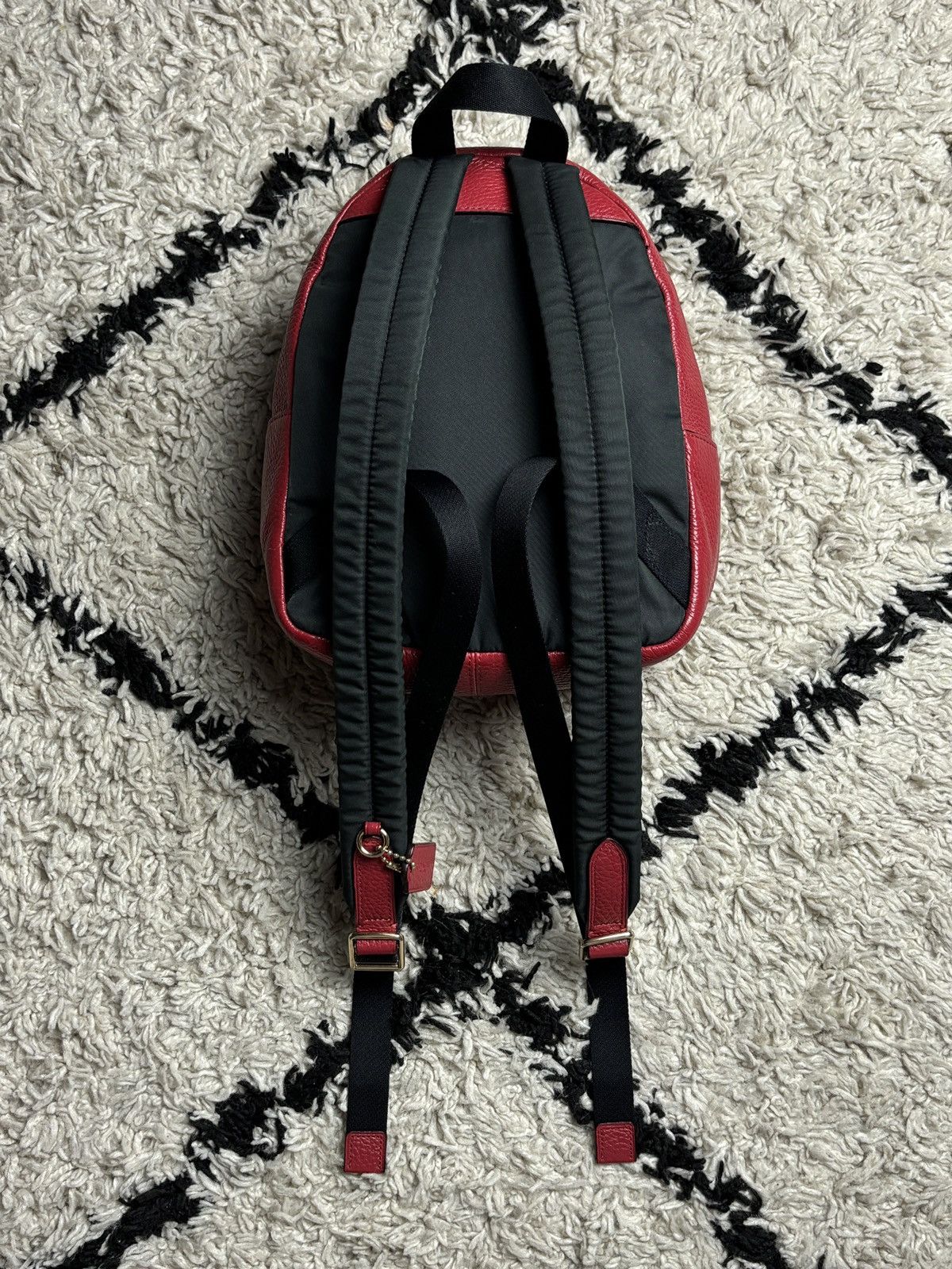 Coach Coach Red Leather Charlie Backpack Size ONE SIZE - 9 Thumbnail