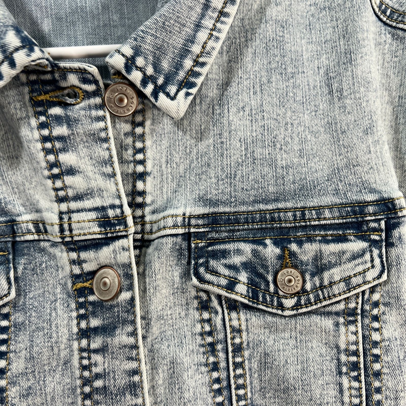 Other LOGO by Lori Goldstein Extended Shoulder Denim Jacket Size XL / US 12-14 / IT 48-50 - 8 Thumbnail