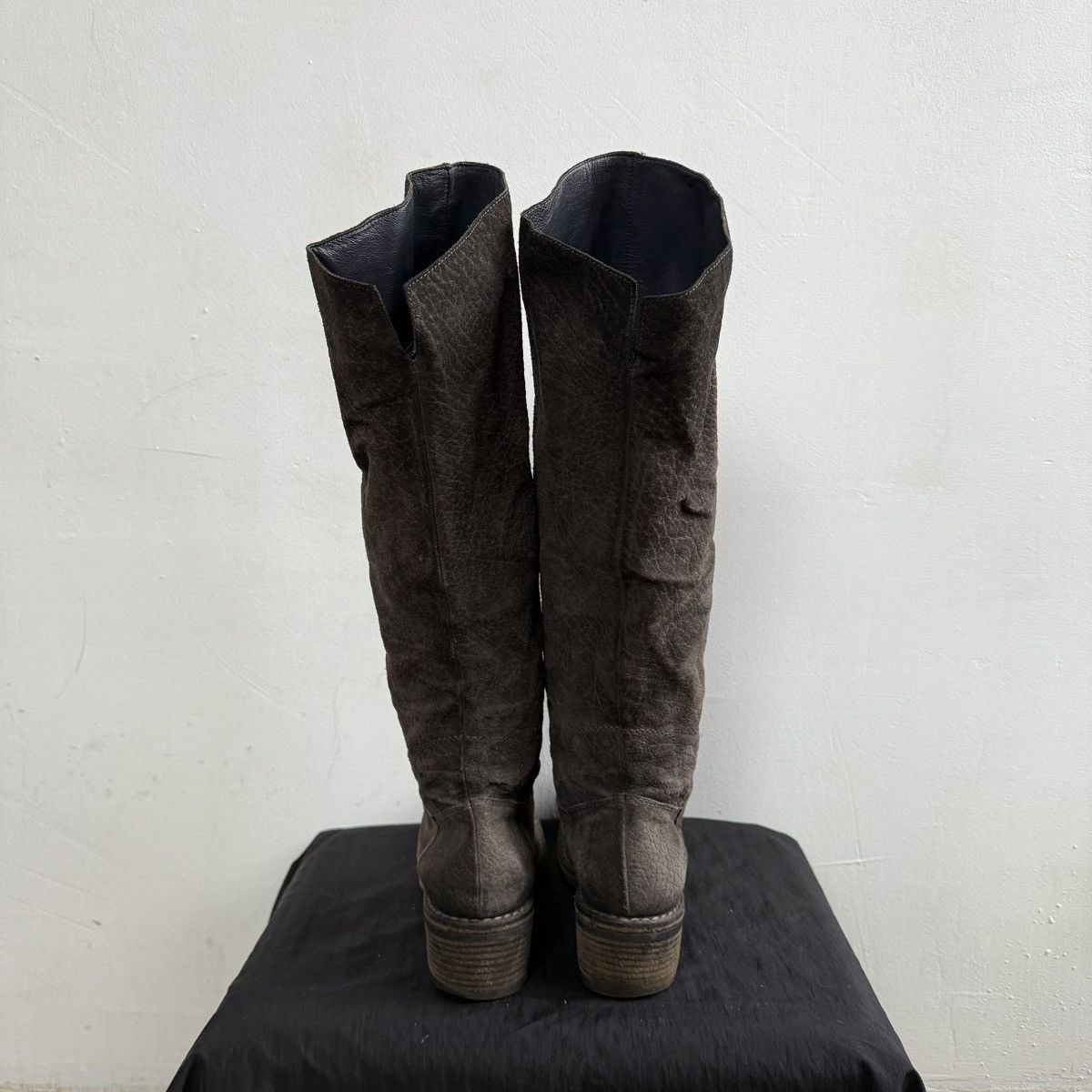 Seditionaries Vic Matie Italy Suede Leather Knee High Boots Size US 7.5 / IT 37.5 - 10 Thumbnail