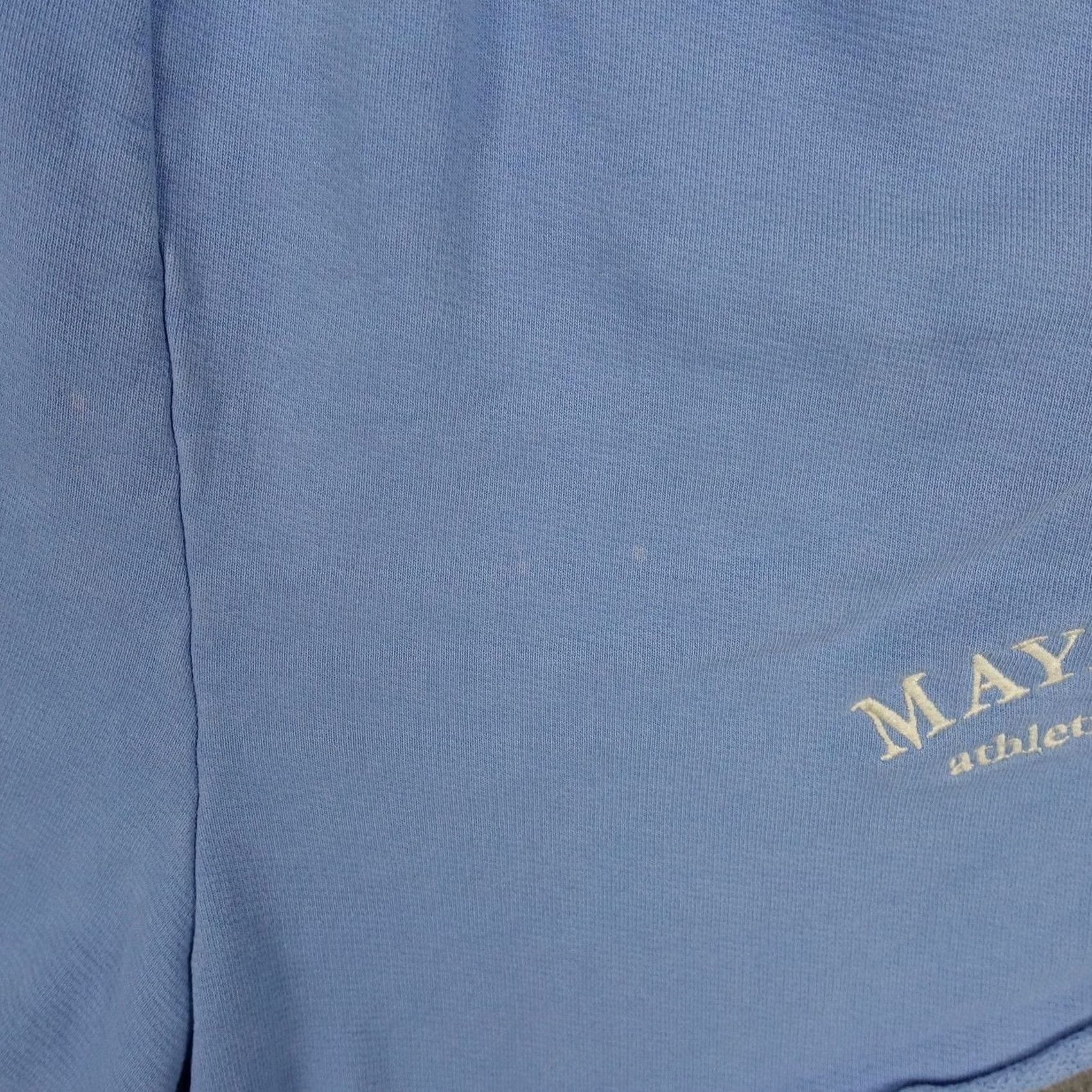 Vintage Mayfair Sweat Shorts Womens M L Blue Athletic Club Logo French Terry Shirt? Size 32" / US 10 / IT 46 - 3 Thumbnail
