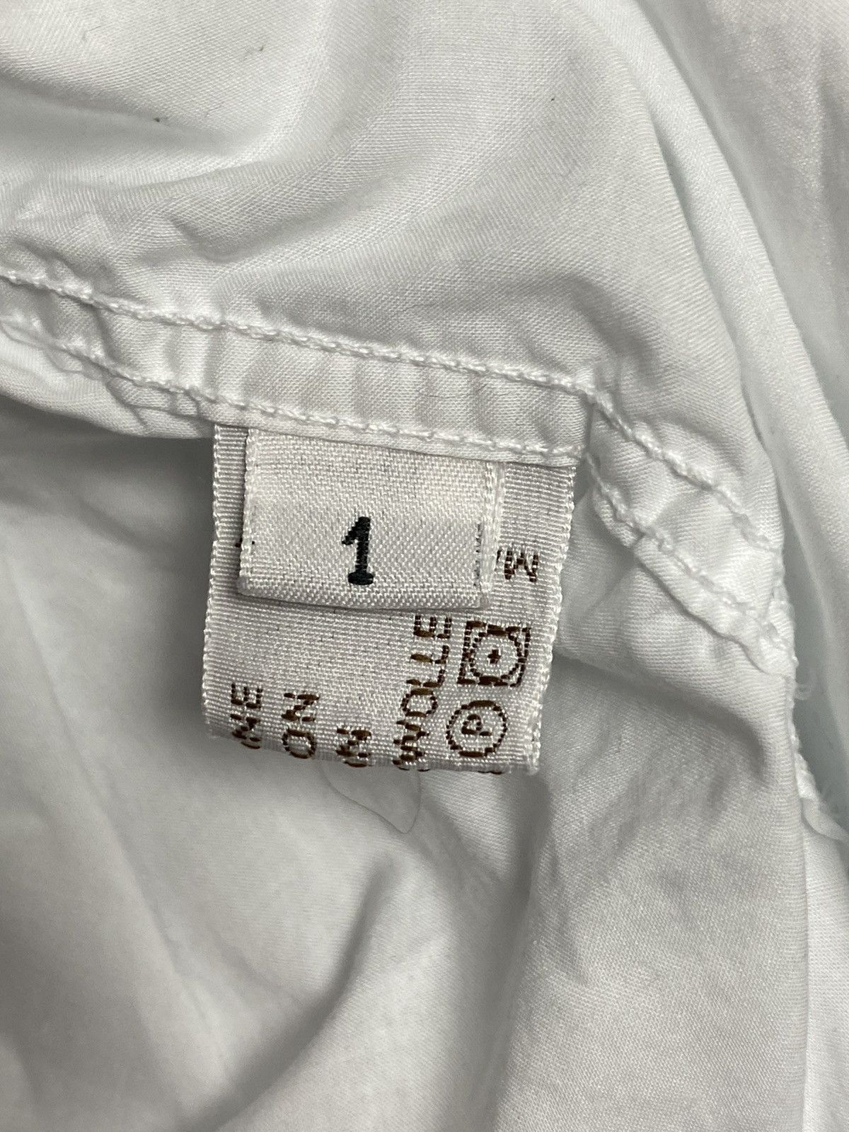 Aspesi Alberto Aspesi White Button Up Shirt Sz 41/16 Vintage Italy Size US L / EU 52-54 / 3 - 21 Thumbnail