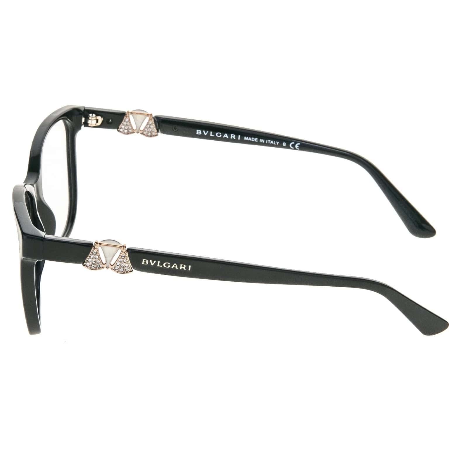 Bvlgari BULGARI BV4118B Diva 4118 Black Luxury Crystal Eyeglasses Size ONE SIZE - 7 Thumbnail