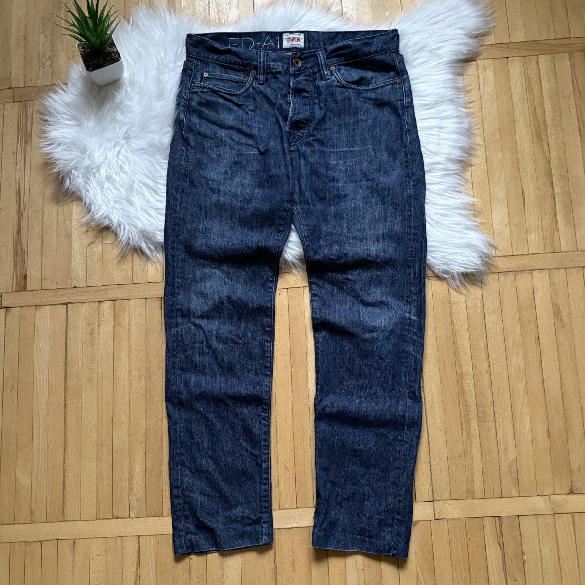 Edwin 📌 Vintage Edwin Japanese Washed Y2K Regular Jeans Size US 31 - 8 Thumbnail
