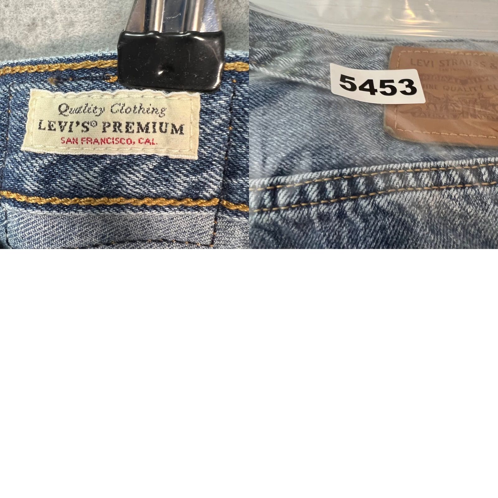 Levi's VINTAGE Levis Womens Jeans 32 x 29 High Loose Flare Distressed Wide Leg Light Wash Denim 5-Pocket Womens Size 24" / US 00 / IT 34 - 9 Thumbnail