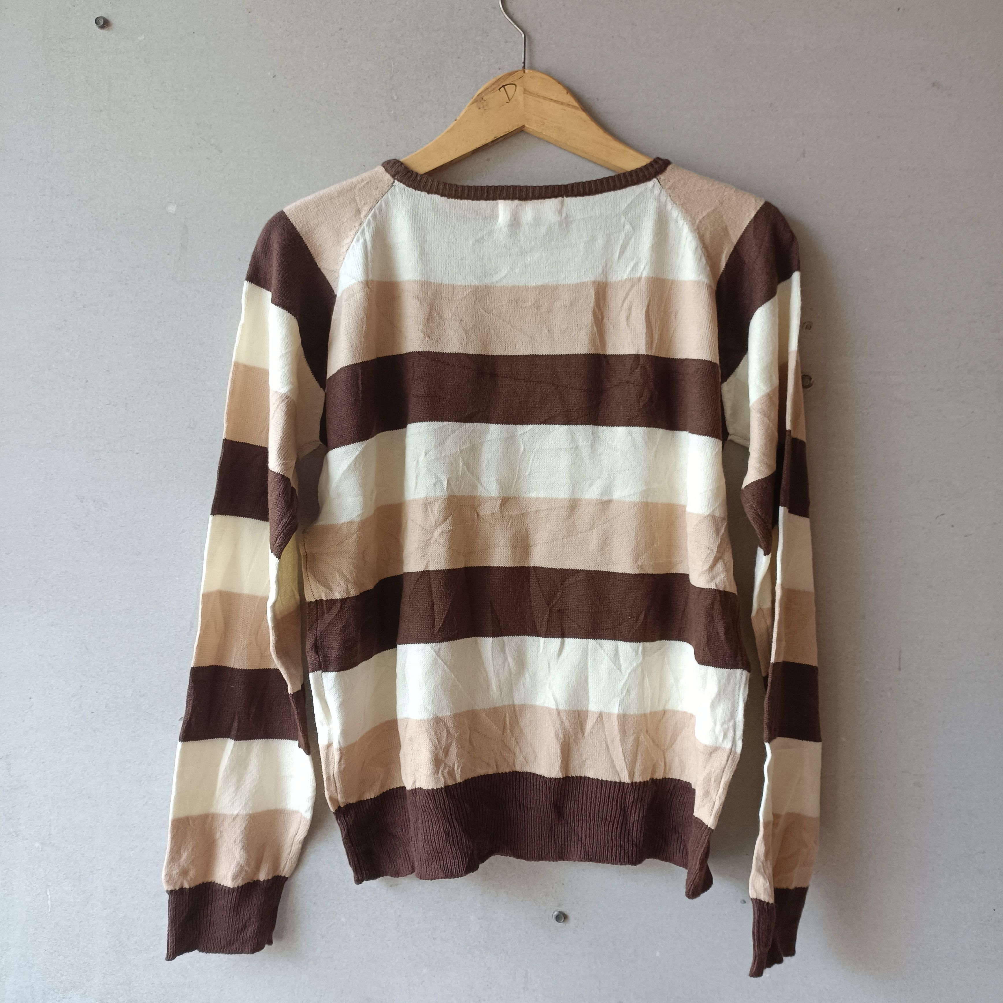 Bape OG bape general nigo era stripe knitwear ls brown Size US M / EU 48-50 / 2 - 4 Thumbnail