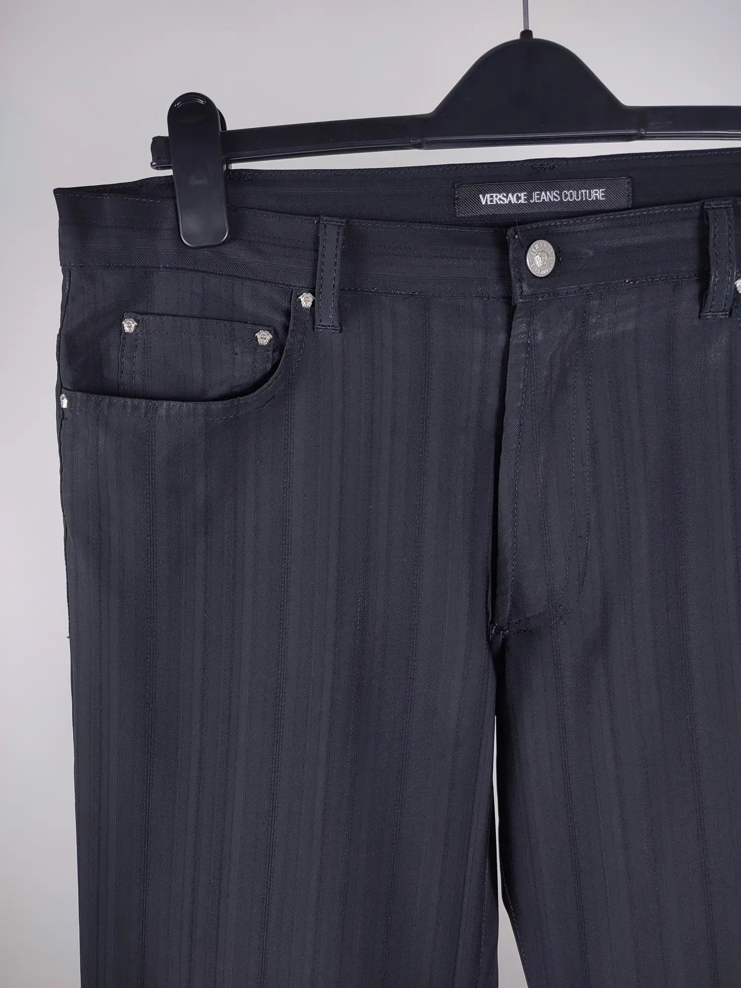 Versace Versace Vintage Striped Stretchy Trousers Pants Size US 36 / EU 52 - 1 Thumbnail