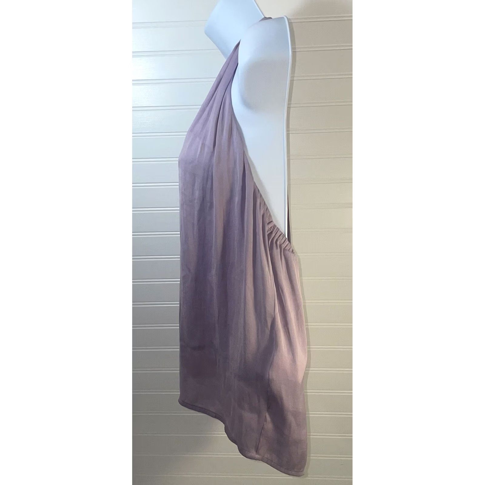 Banana Republic Banana Republic Sleeveless Tie Neck Blouse Women Small Lavender NWT New Size S / US 4 / IT 40 - 4 Thumbnail