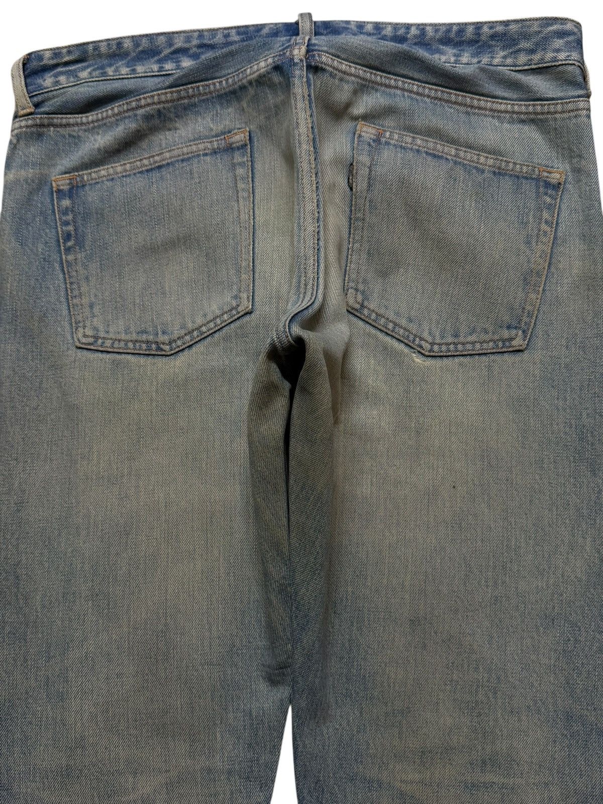 FOB Factory Vintage 90s Japan Fob Factory Selvedge Mud Wash Distress Size US 33 - 4 Thumbnail