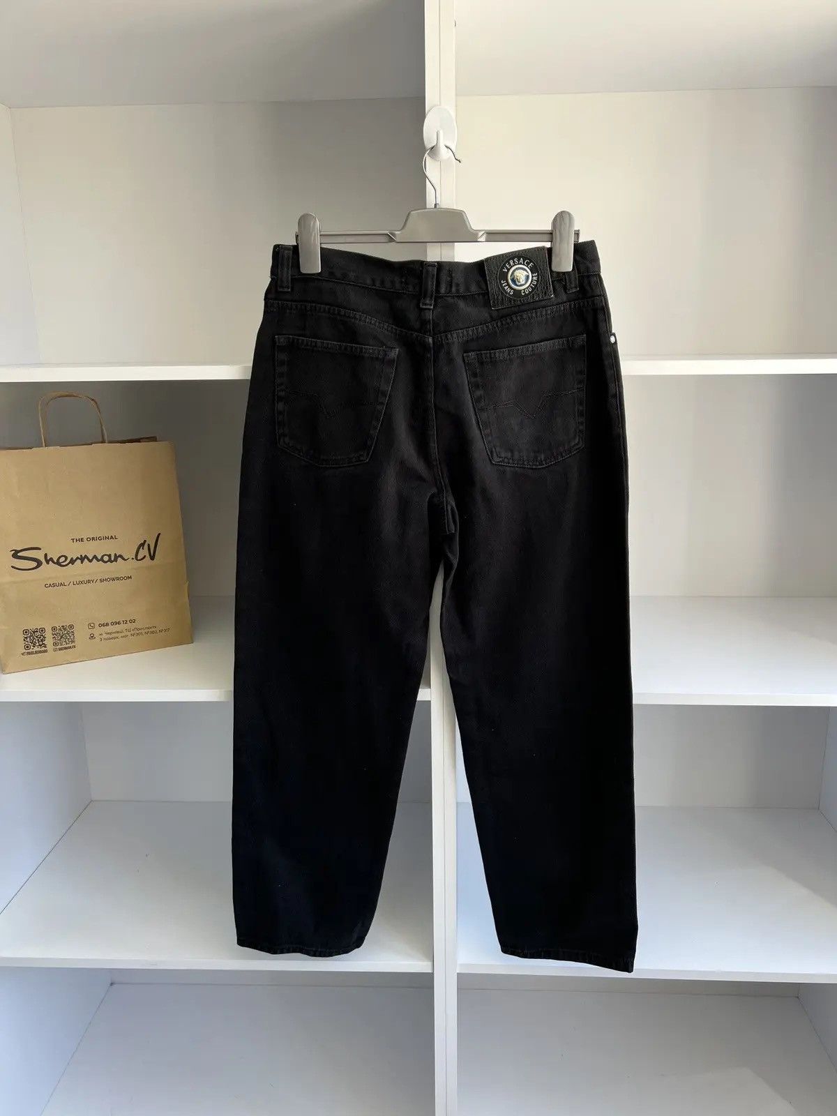 Versace × Versace Jeans Couture × Vintage Vintage Versace Jeans Couture black pants Size US 36 / EU 52 - 13 Thumbnail