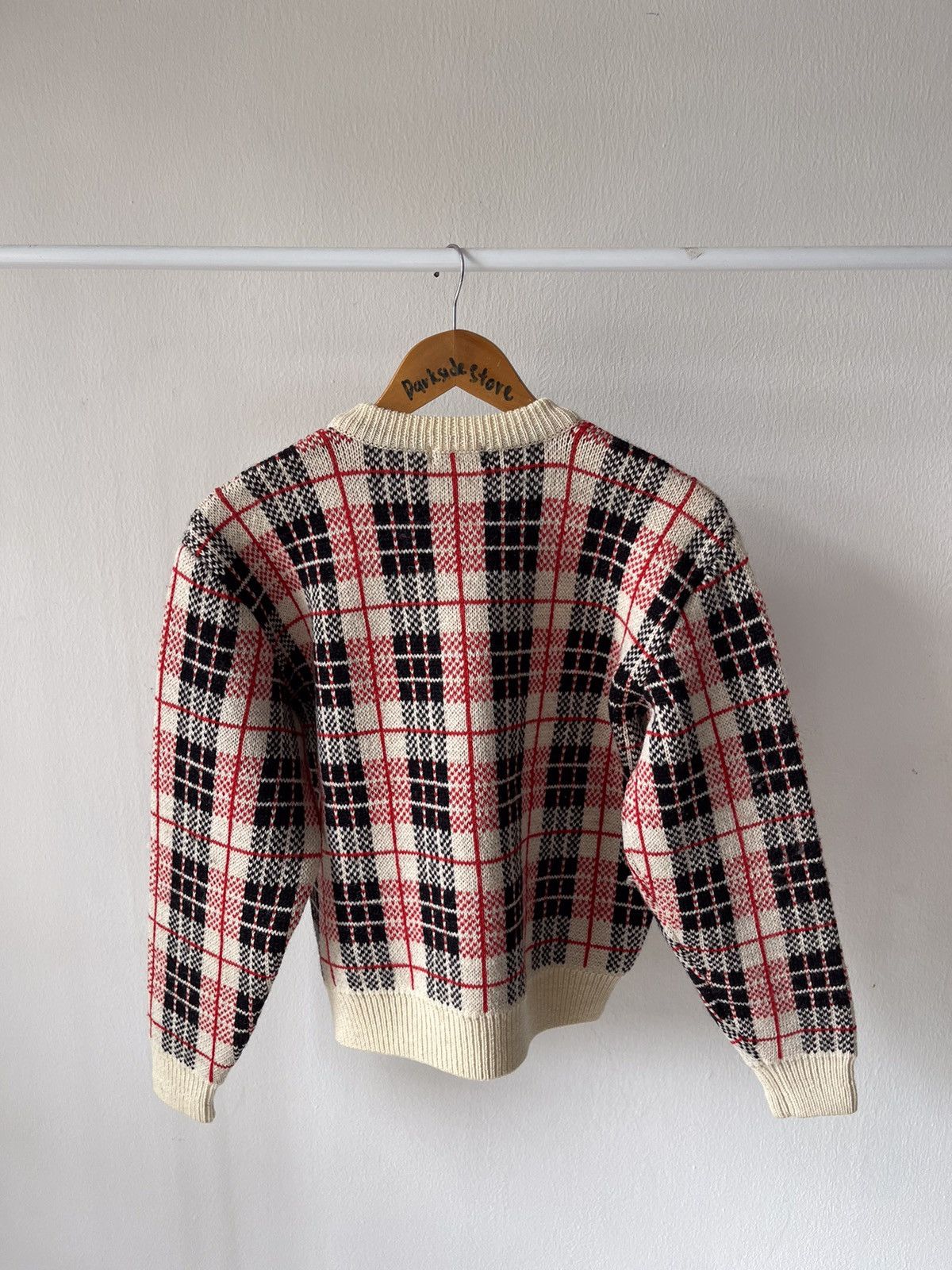 Issey Miyake 80s Issey Miyake Wool Plaid Knitwear A1 Size US S / EU 44-46 / 1 - 8 Thumbnail