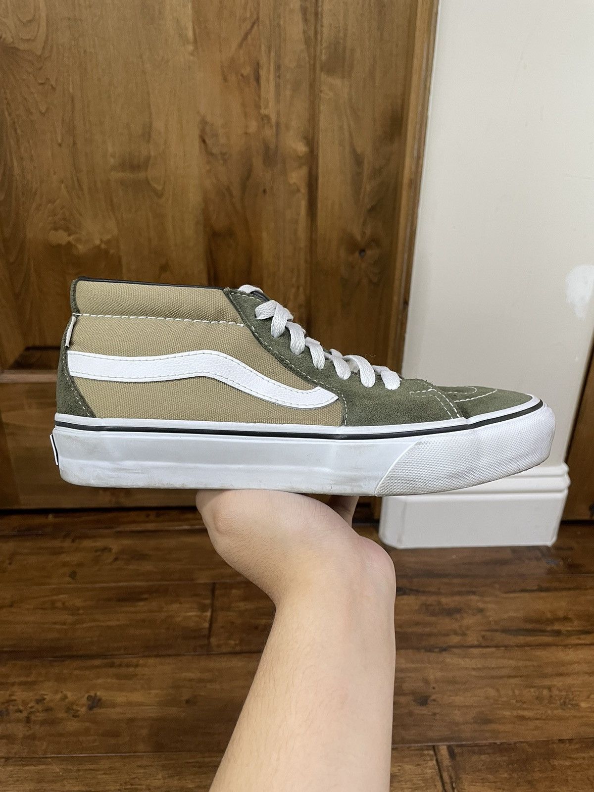 Vans Vans X JJJJound Sk8 Mid Green US6 | Grailed