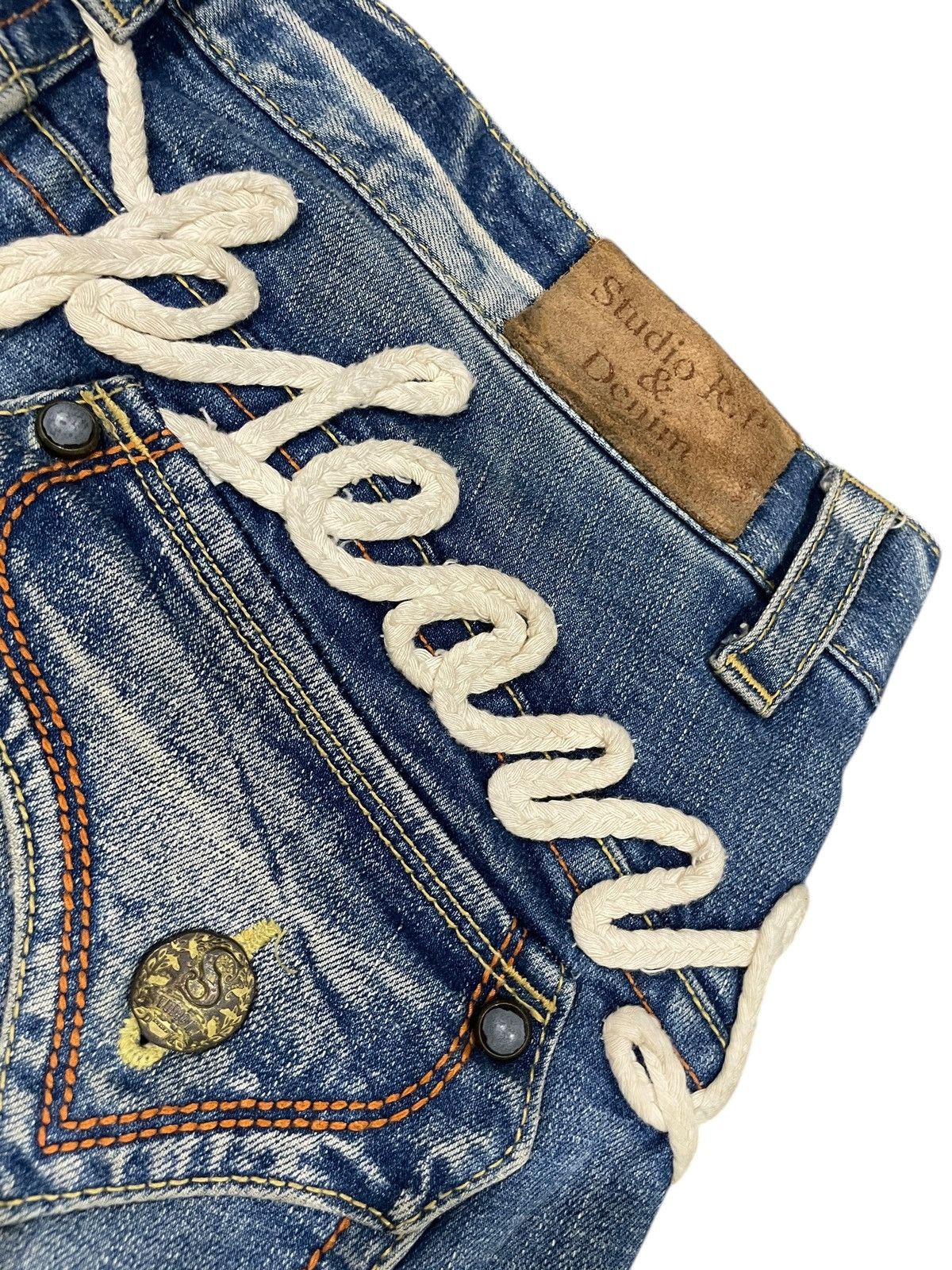 If Six Was Nine Flared Stonewash Jeans Size US 35 - 14 Thumbnail