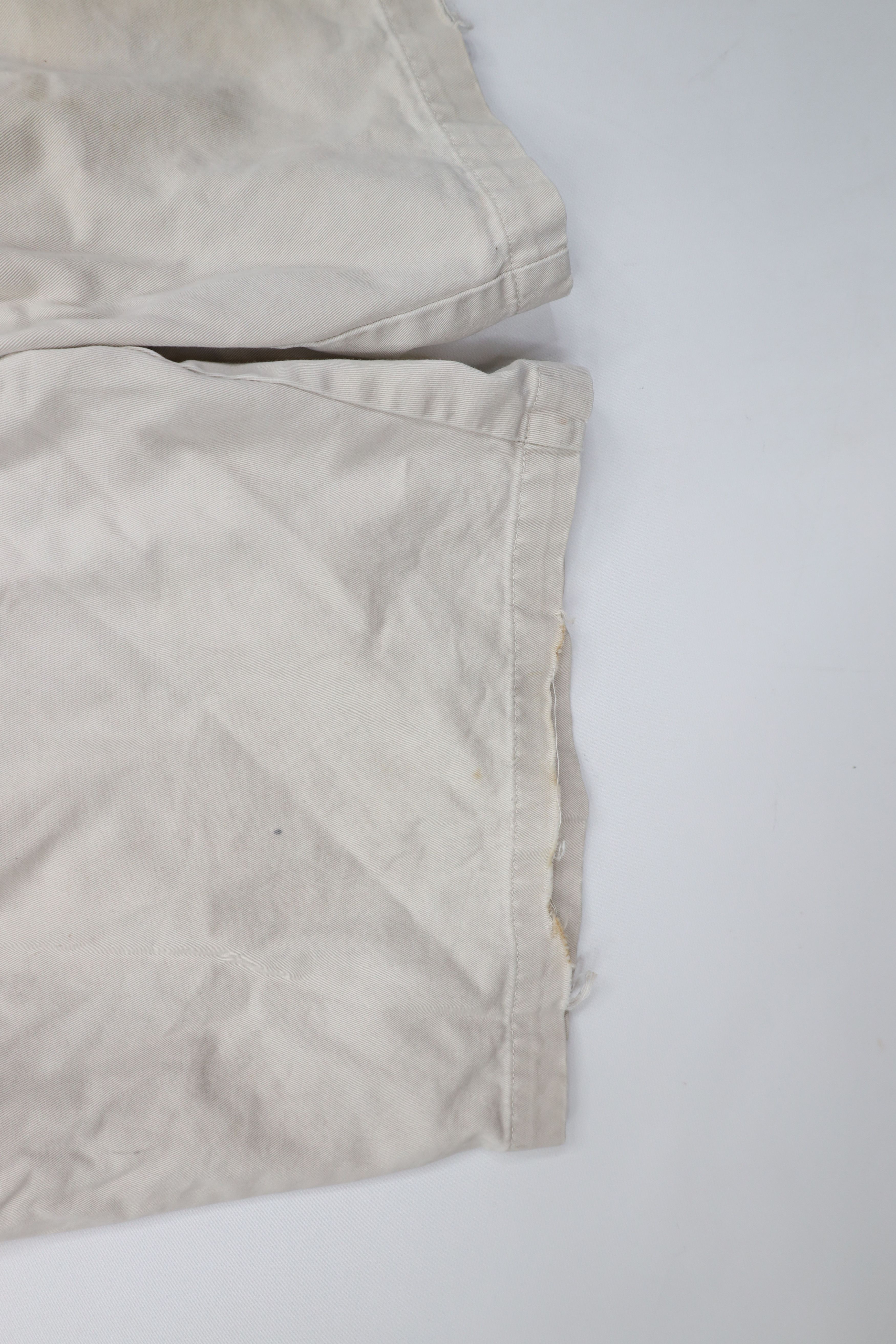 Ralph Lauren × Vintage Vintage 90s Ralph Lauren Above Knee Chino Shorts Beige Size US 36 / EU 52 - 5 Thumbnail