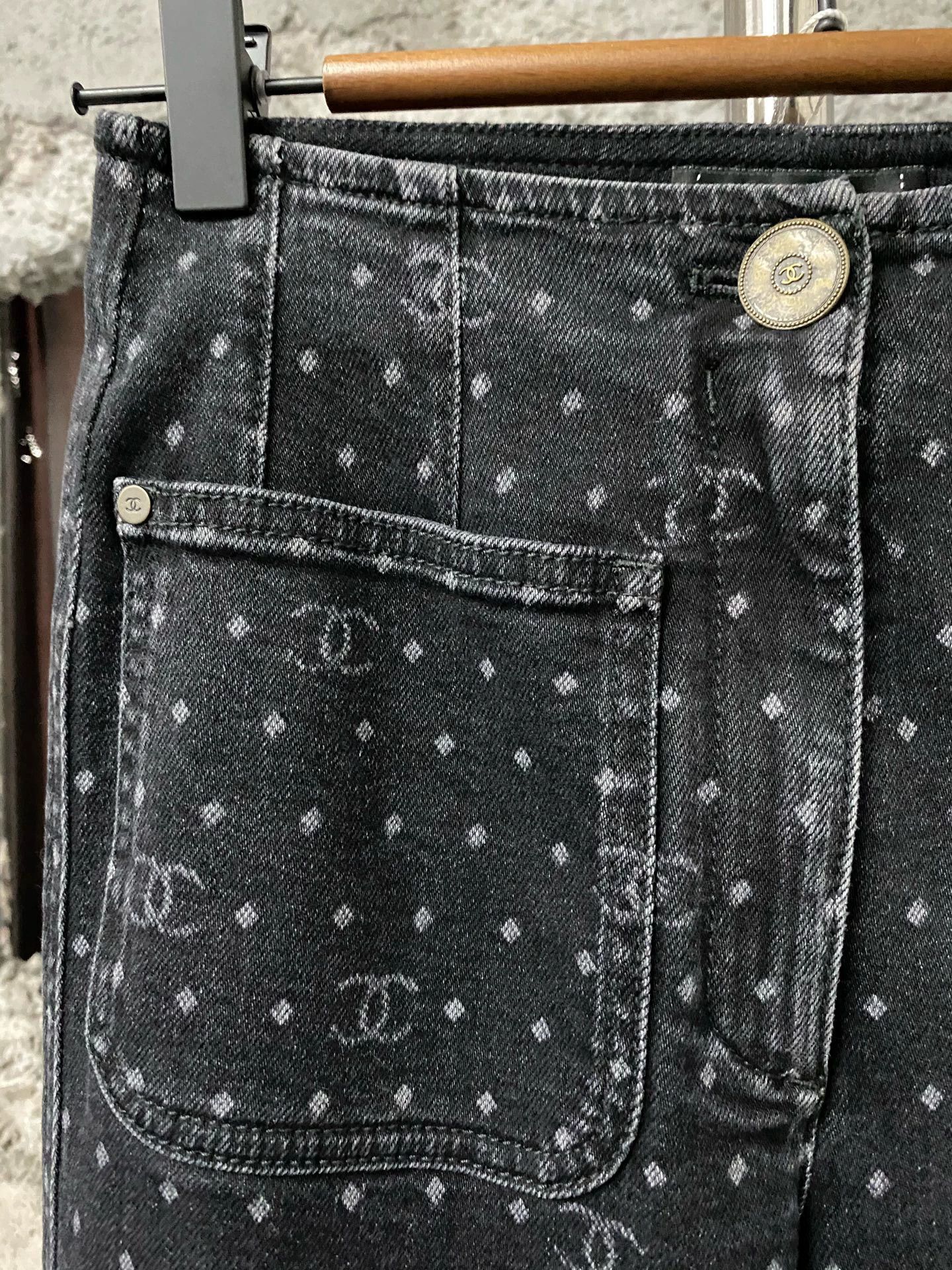 Chanel Chanel Polka Dot Double C Jeans Size US 34 / EU 50 - 4 Thumbnail