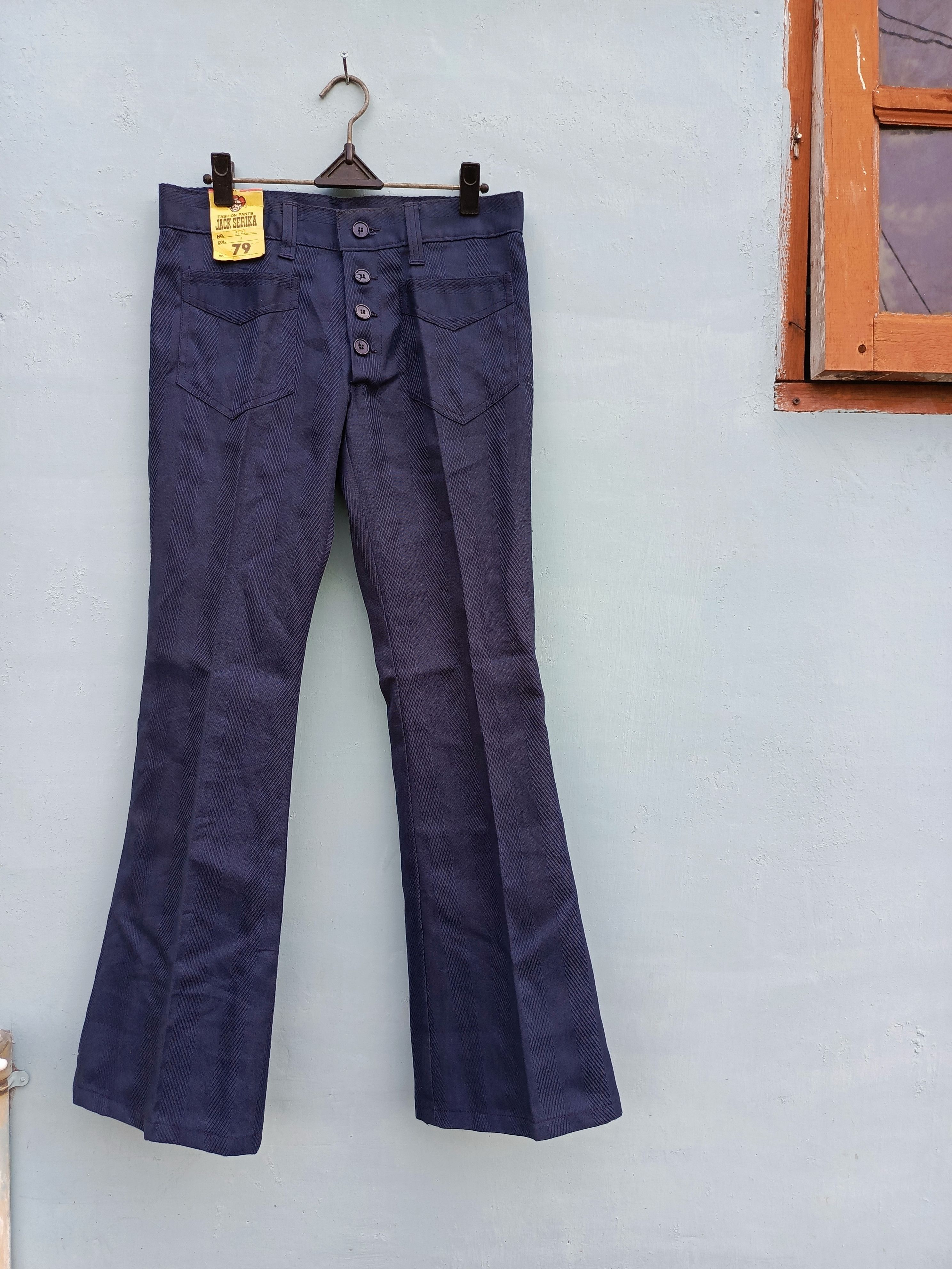 image of Cowboy Equipment x Hype Vintage Jack Serika Cowboy Pants in Blue, Men's (Size 31)