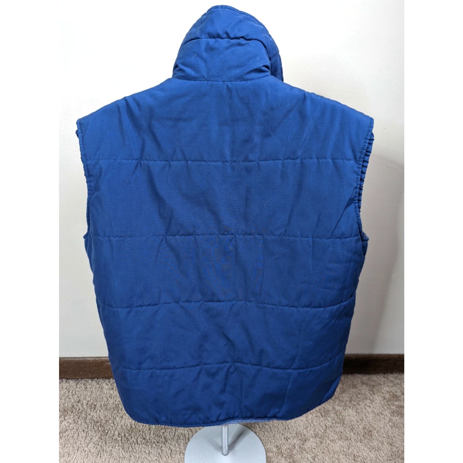 Sears VINTAGE Sears Work Leisure Sleeveless Puffer Vest Mens Large Blue 80s 44/XL Men Size US XL / EU 56 / 4 - 4 Thumbnail