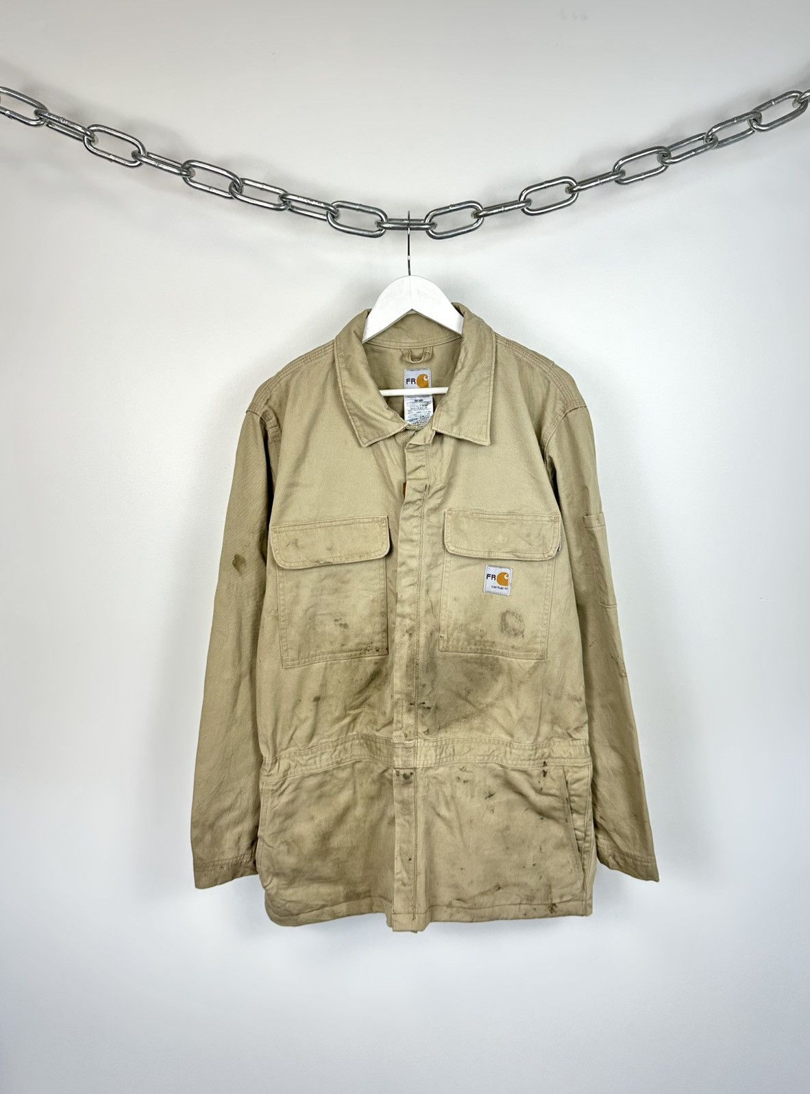 Vintage Carhartt Flame Resistant Distressed Detroit Jacket