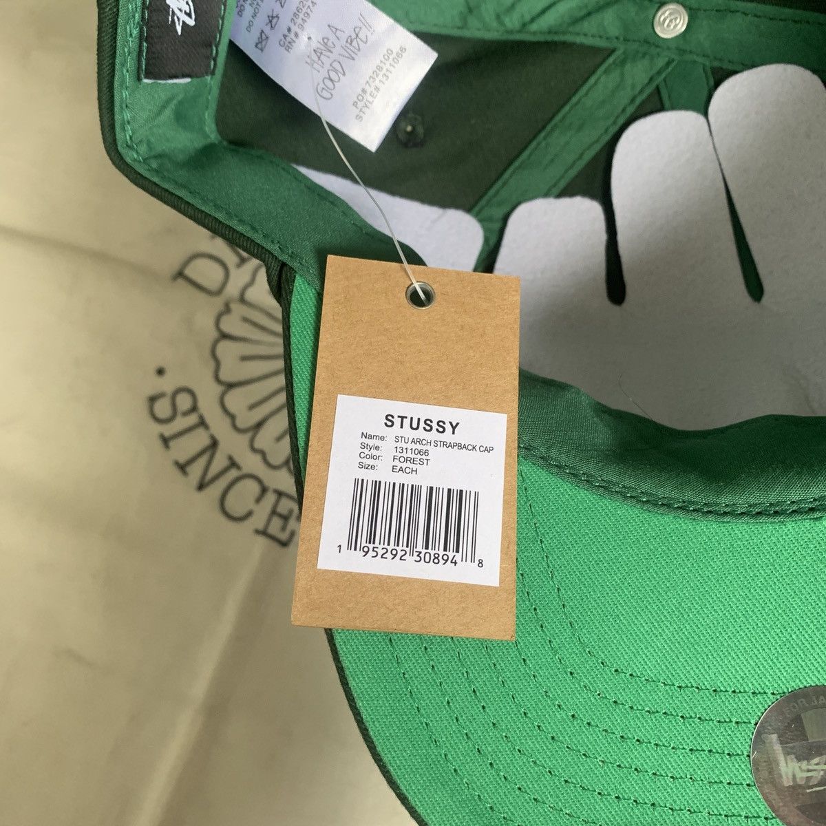 Stussy Stussy stu arch strapback cap Size ONE SIZE - 5 Thumbnail