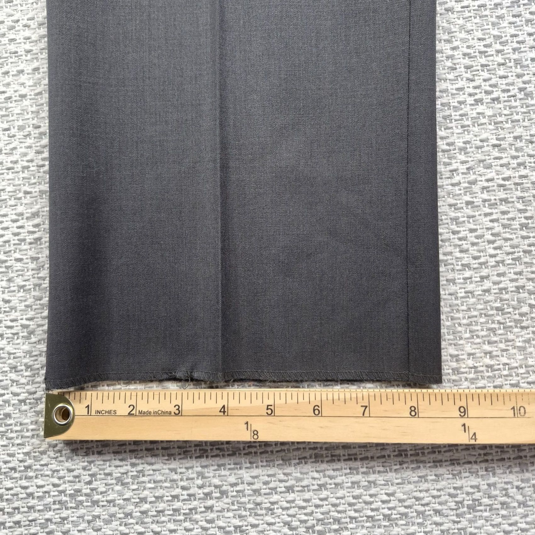 Austin Reed Austin Reed Signature Dress Pants Mens 38 Gray Wool Pleated Classic Unfinished Inseam Hem Zip Front Pockets Straight Leg Slim Fit Men Dress Pants Size US 38 / EU 54 - 6 Thumbnail