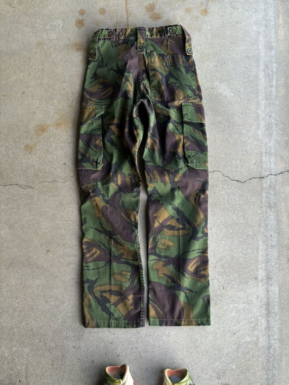 Vintage Crazy Woodland Camo US Military Baggy Wide Leg Cargo Pants Size US 26 / EU 42 - 2 Thumbnail