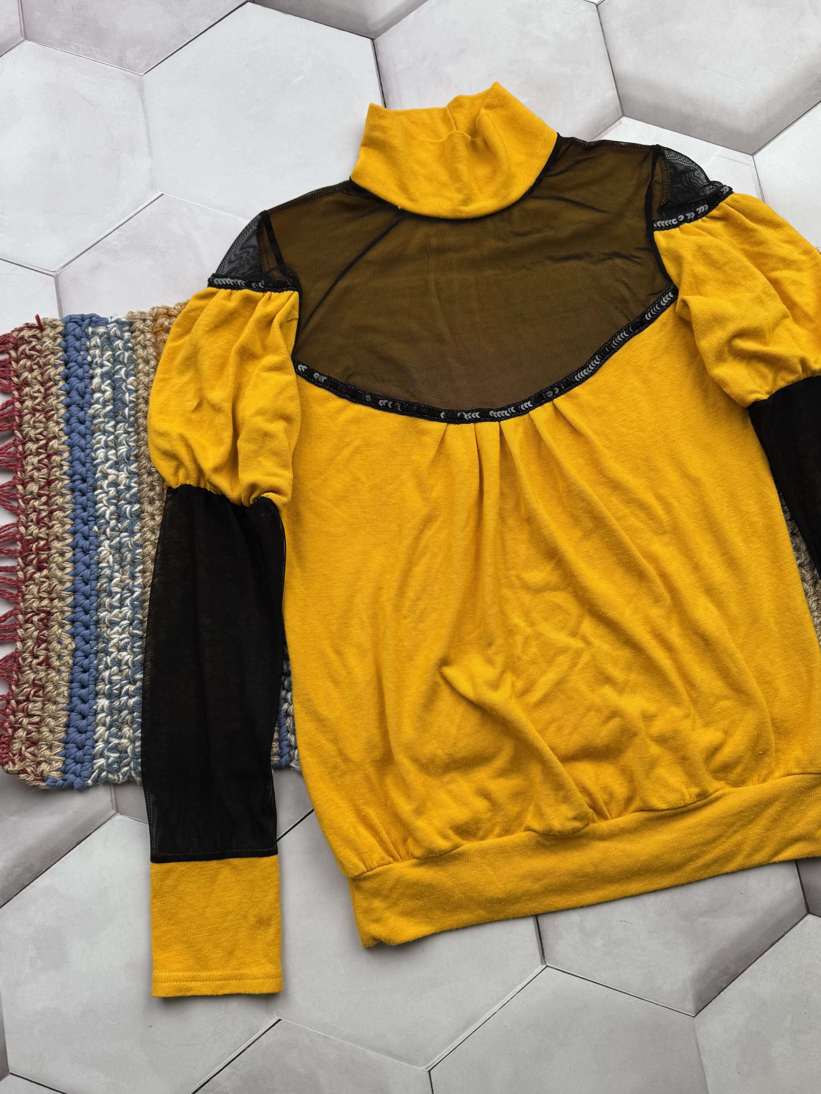 Japanese Brand Vintage Long Sleeve With Mesh Details(E4) Size M / US 6-8 / IT 42-44 - 2 Thumbnail