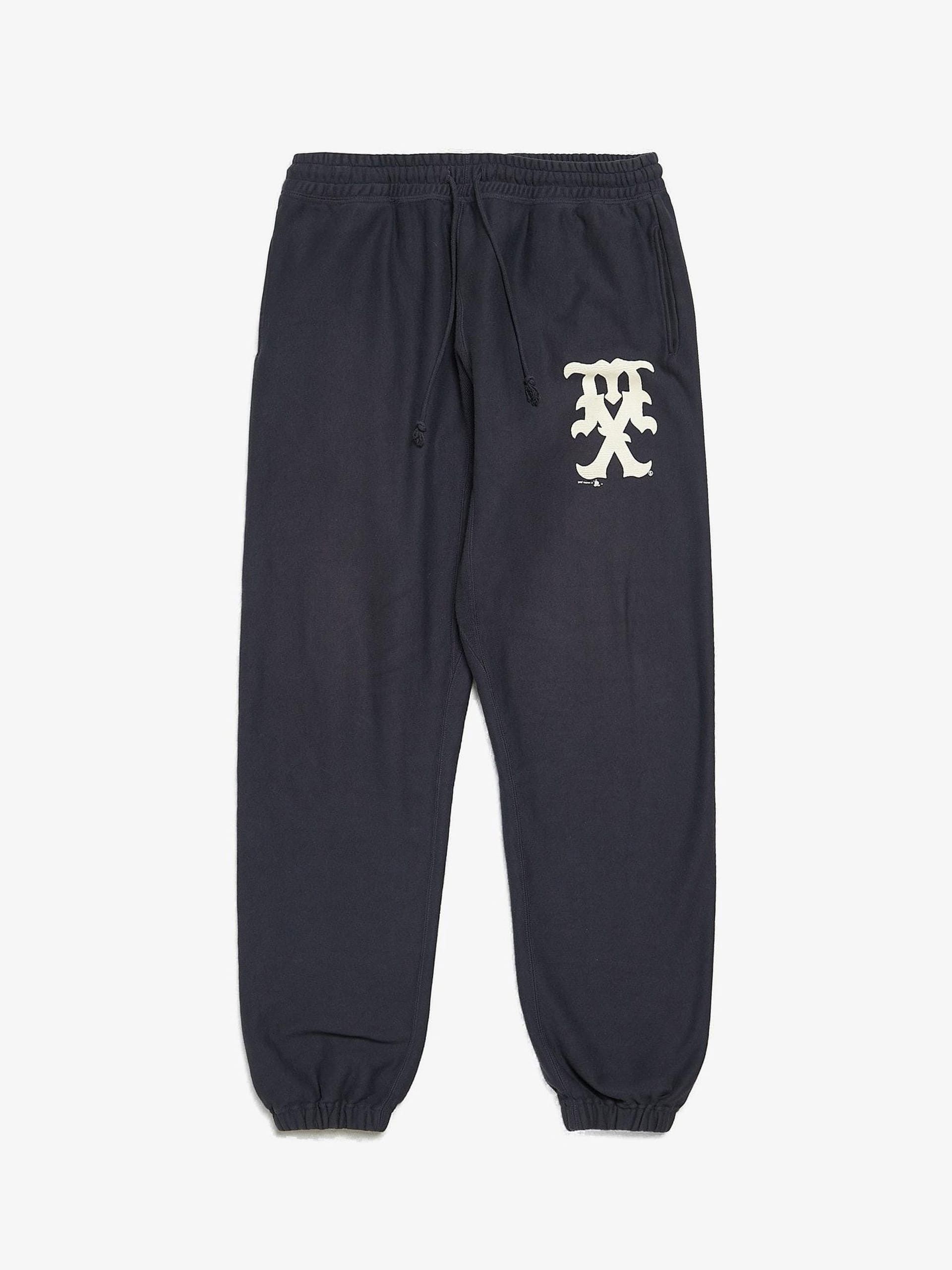 Saint Michael Navy Logo Printed Cotton Sweatpants Size US 36 / EU 52 - 1 Thumbnail