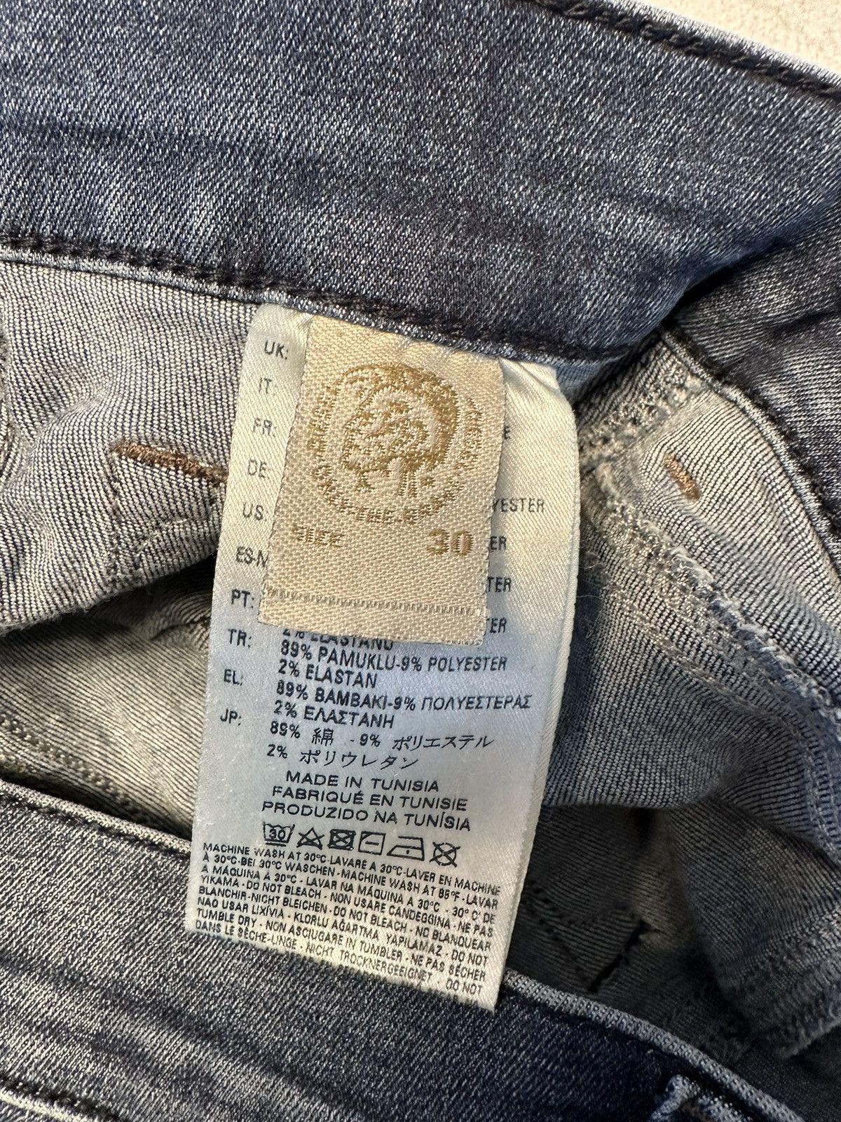 Diesel Women's Diesel Livier Jeans Sz 30”x32”Hemmed Stretch Jegging Size 30" / US 8 / IT 44 - 11 Thumbnail