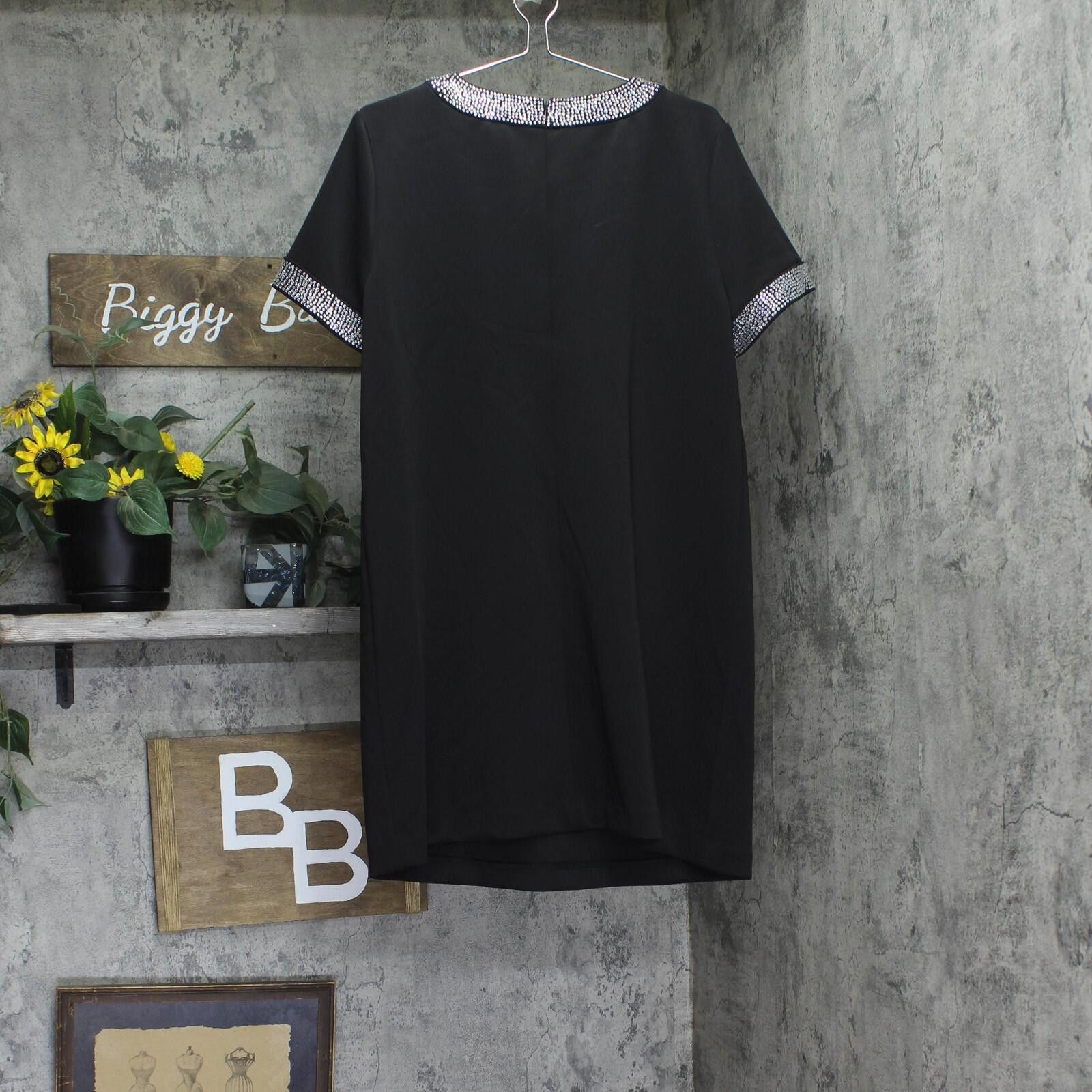 Calvin Klein Nwt Calvin Klein Embellished A Line Dress Cd4m2ea5 Black 16 Size XXL / US 16-18 / IT 52-54 - 2 Thumbnail