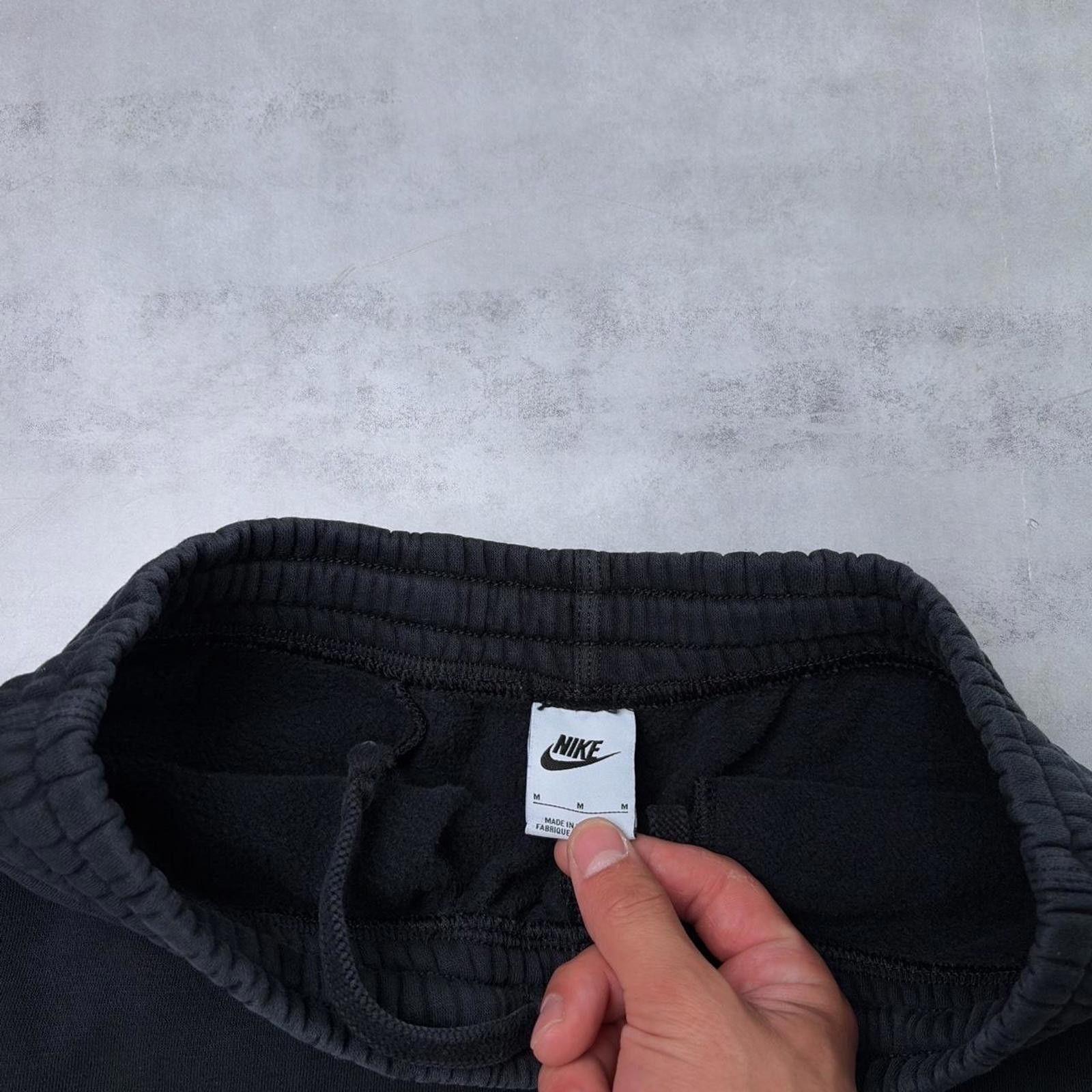 Nike Y2K Black Nike Swoosh Grunge Skater Cuffed Sweatpants Size US 30 / EU 46 - 4 Thumbnail