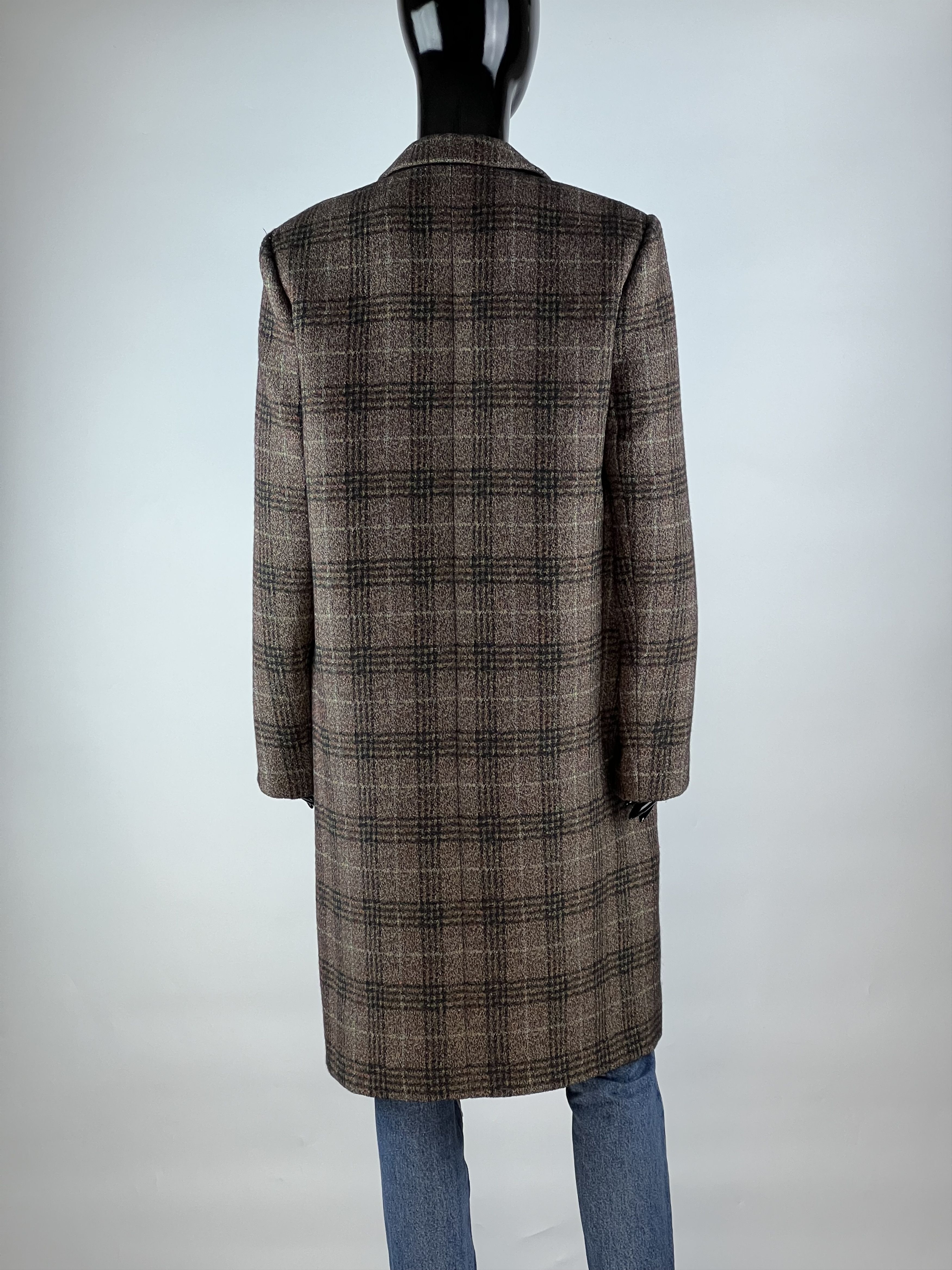 Theory Theory Women's Multicolor Checked Wool Coat Size M / US 6-8 / IT 42-44 - 3 Thumbnail