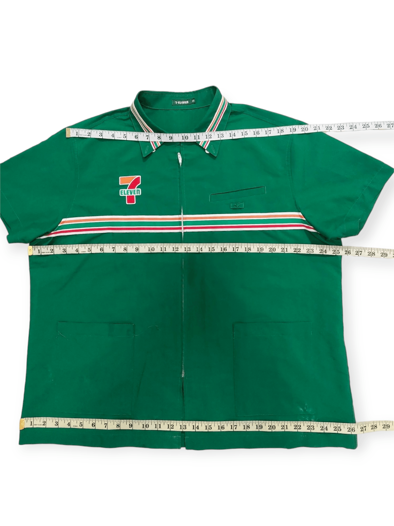 Other 7 Eleven 7-11 Uniform Shirt Zipper Size US L / EU 52-54 / 3 - 14 Thumbnail