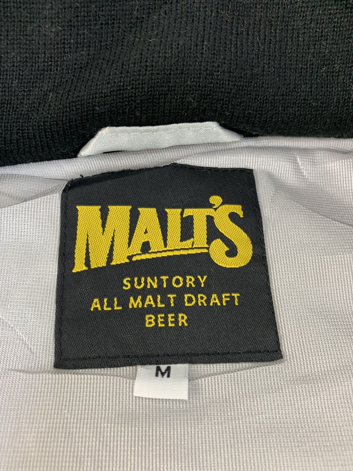 Japanese Brand × Vintage 90s Malt’s Suntory All Malt Draft Beer Varsity Jacket Size US M / EU 48-50 / 2 - 8 Thumbnail