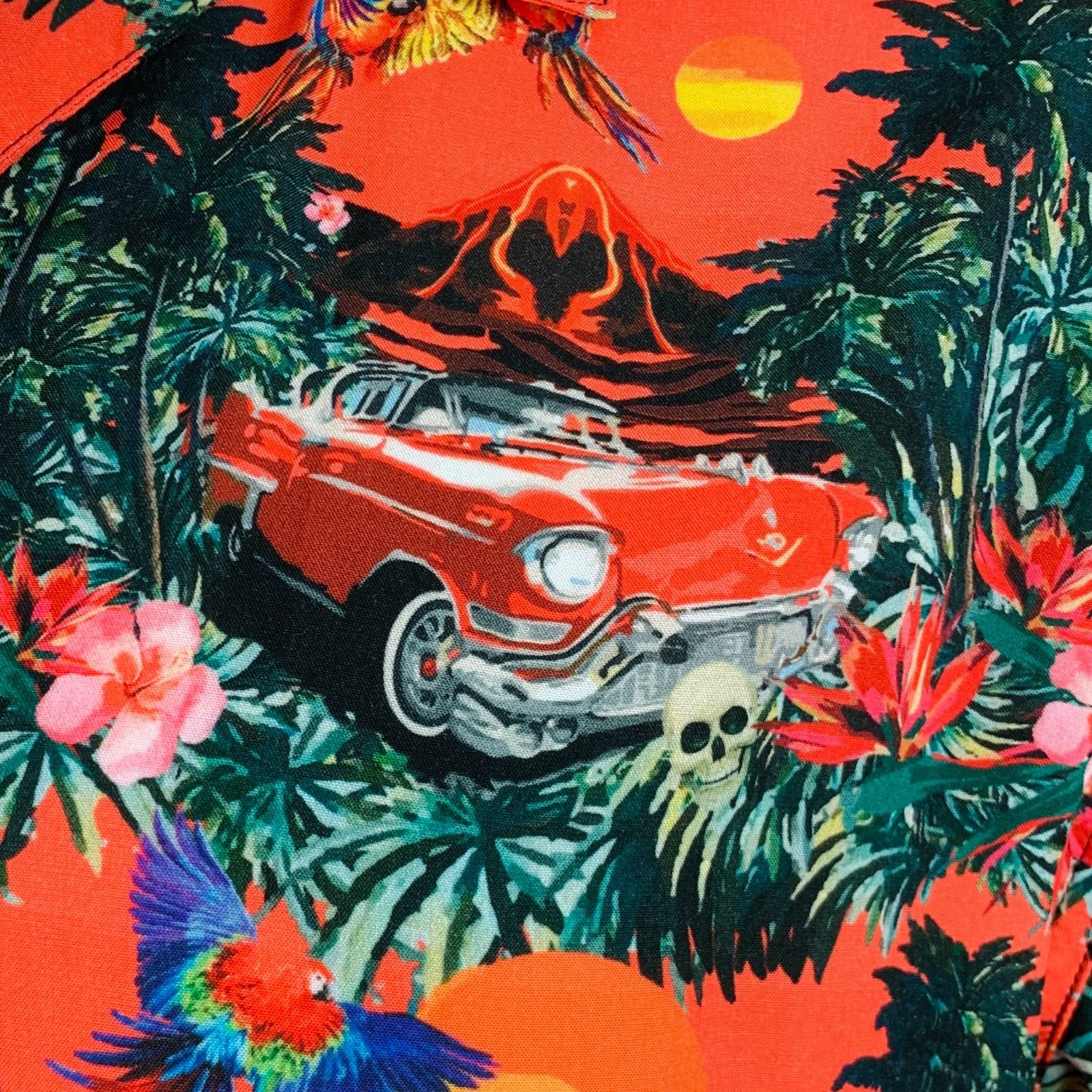 Other MAUNA KEA Orange Color Hawaiian Viscose Short Sleeve Shirt Size US S / EU 44-46 / 1 - 2 Thumbnail