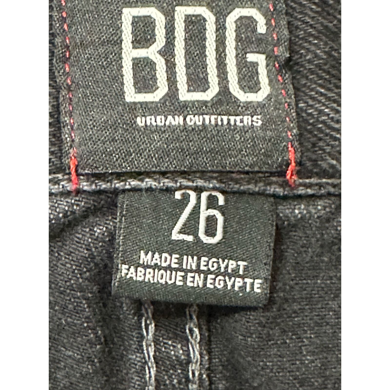 Bdg BDG black denim raw hem shorts size 26 Size 28" / US 6 / IT 42 - 3 Thumbnail