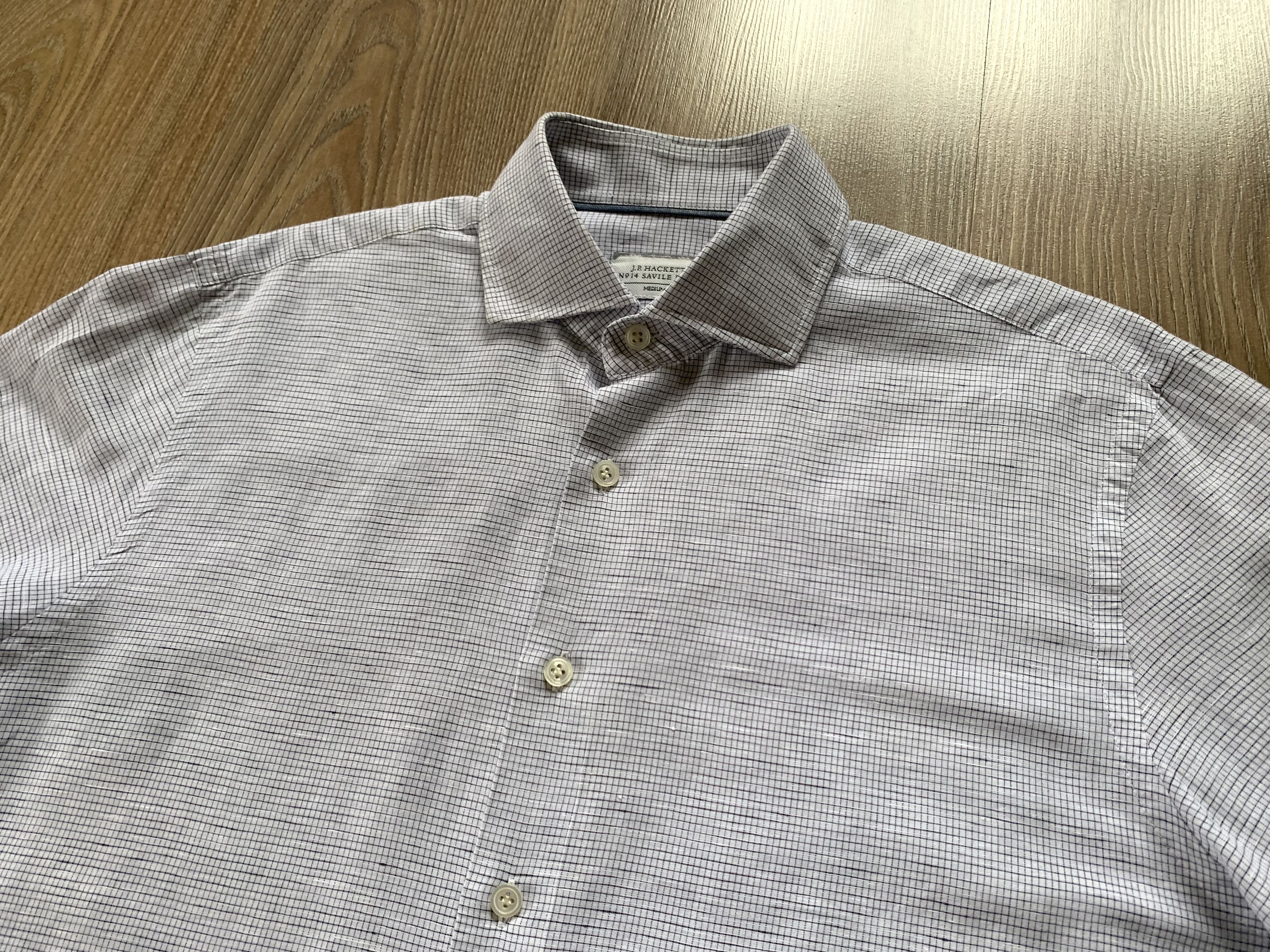 Hackett Hackett London Men's Linen Shirt Size US M / EU 48-50 / 2 - 4 Thumbnail