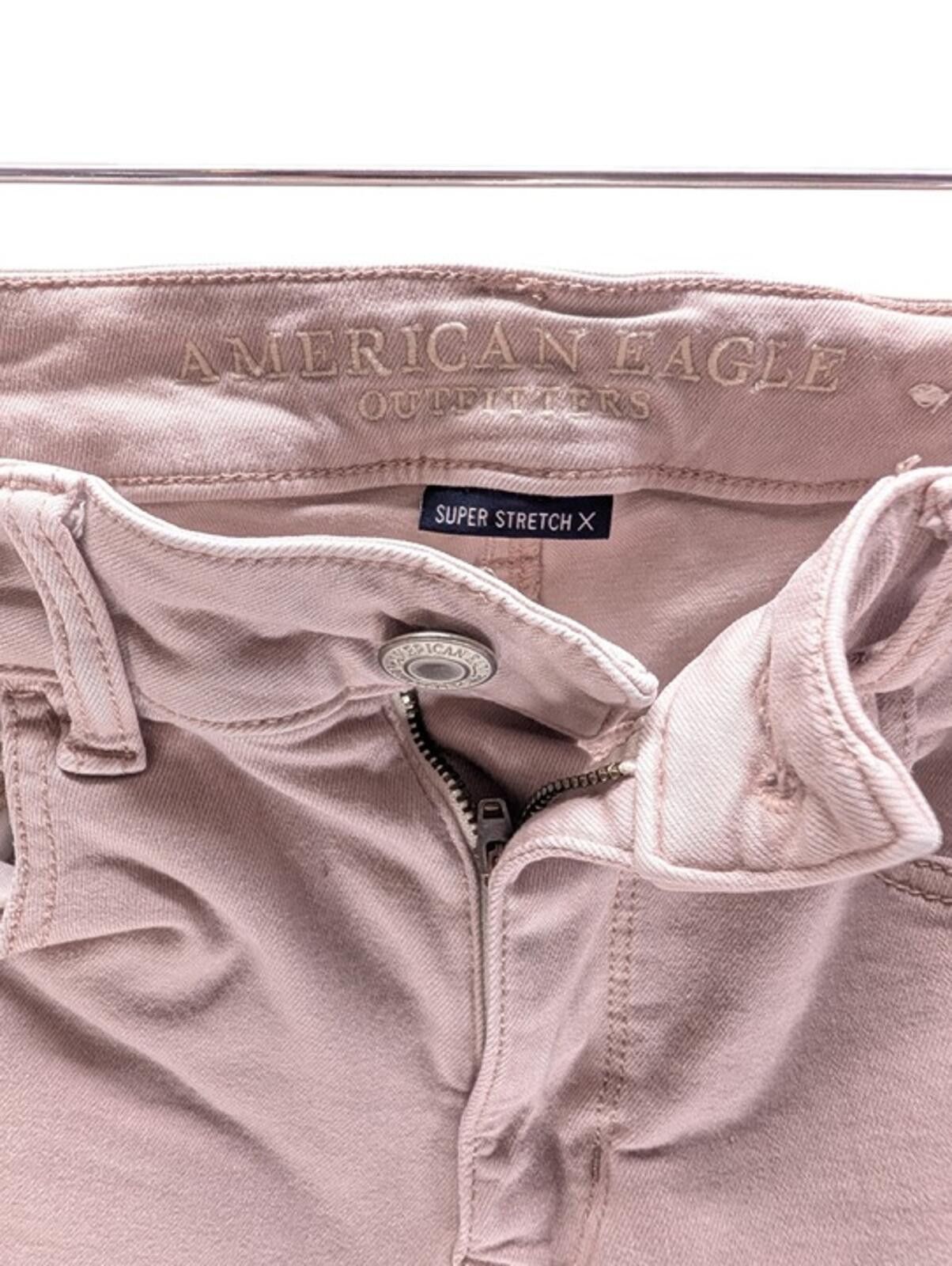 American Eagle Outfitters American Eagle Super Stretch X Skinny Jeans 6 Mauve/Blush Size 26" / US 2 / IT 38 - 4 Thumbnail