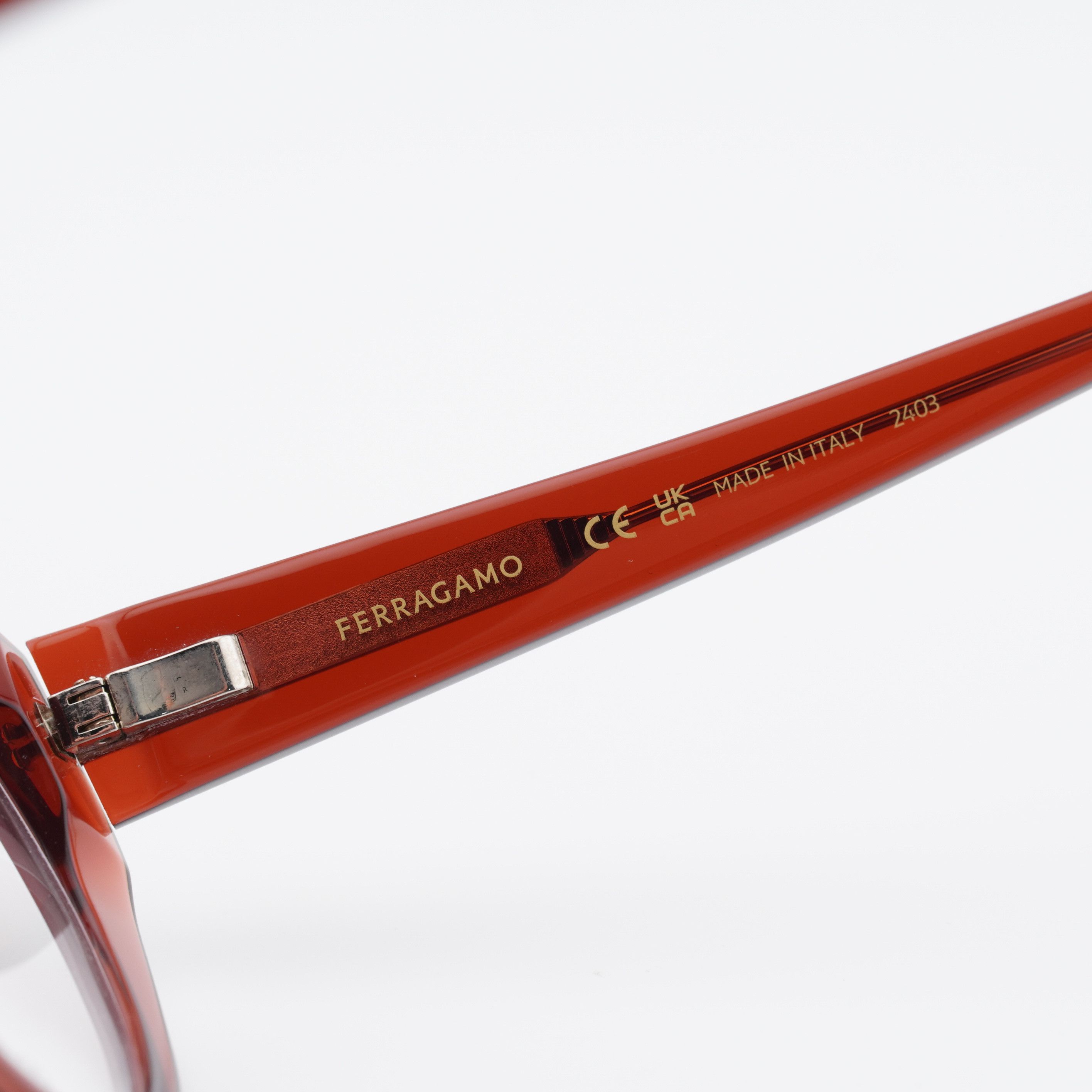 Salvatore Ferragamo Salvatore Ferragamo SF2984 613 Eyeglasses Transparent Red 53 Size ONE SIZE - 5 Thumbnail