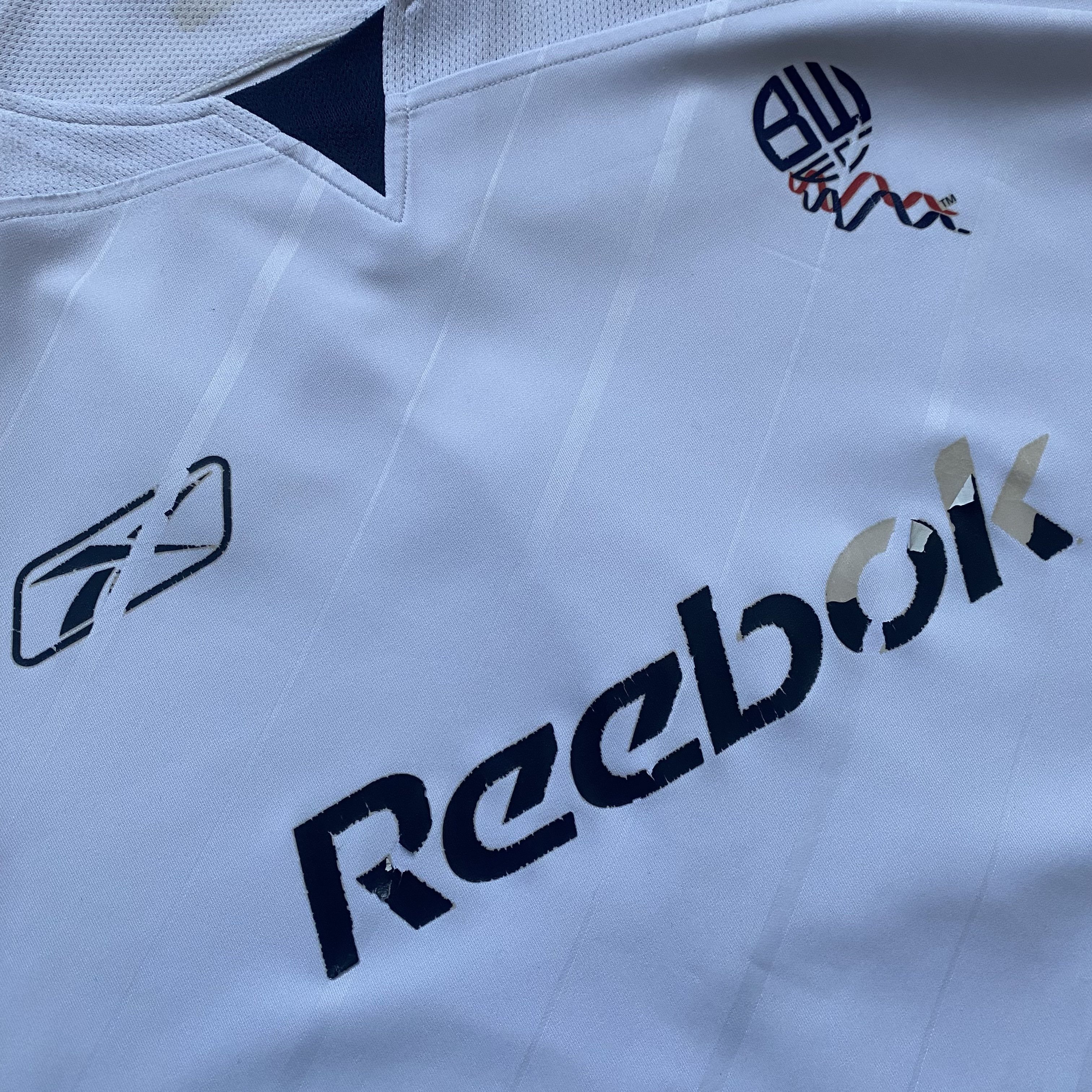 Nike ⚽️ Vintage Reebok Bolton Wanderers Soccer jersey #7 Nolan Size US XXL / EU 58 / 5 - 7 Thumbnail